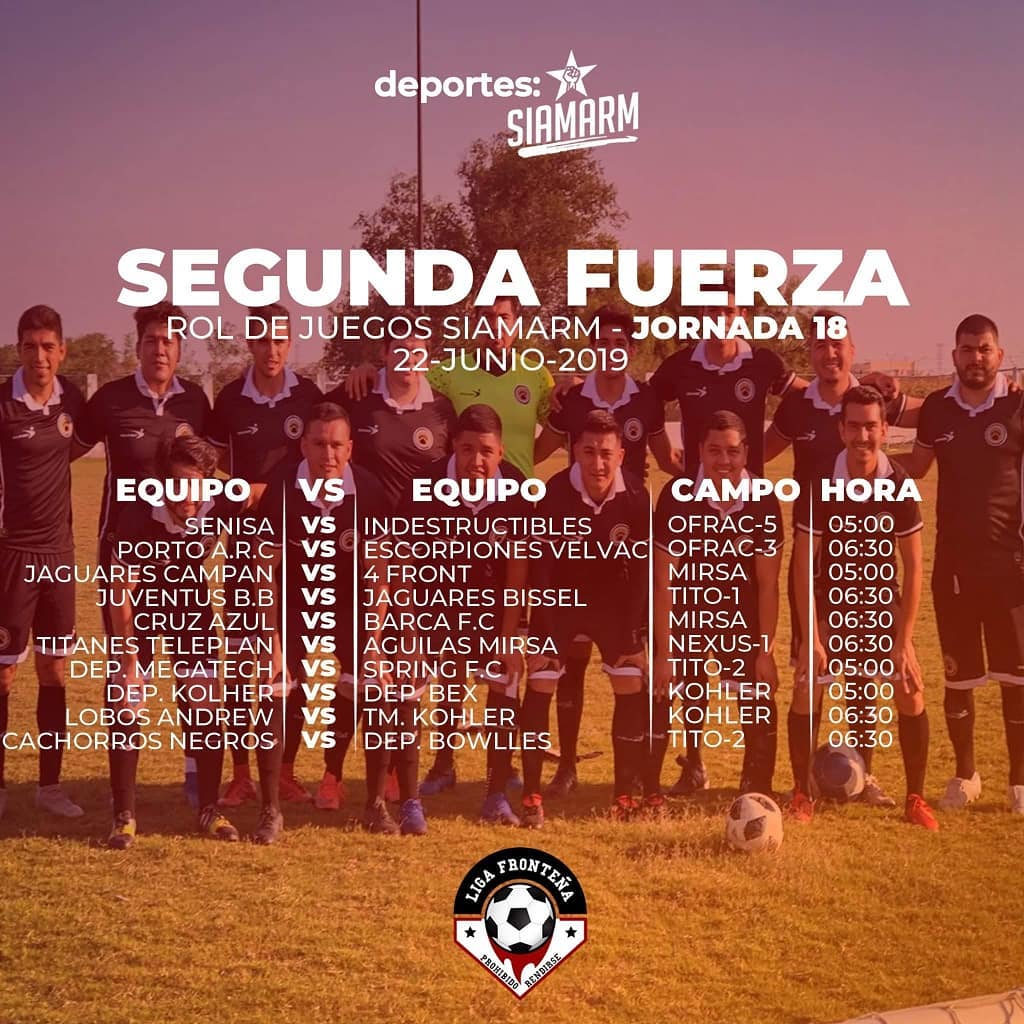 Este fin se va poner bueno, un... - Liga Fronteña Siamarm | Facebook