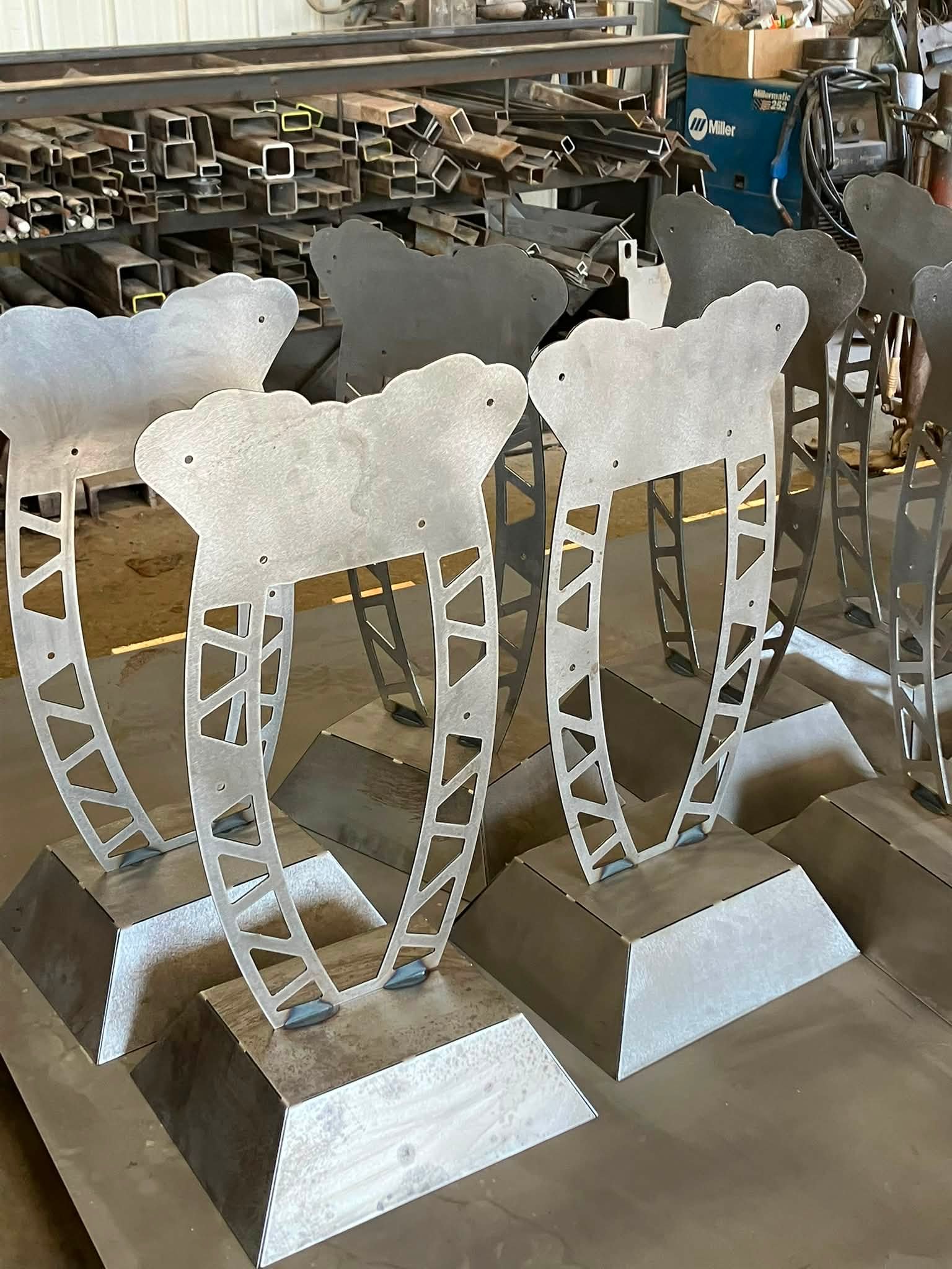 Custom hardware for Heat Race and Feature winners at Kroll Machine