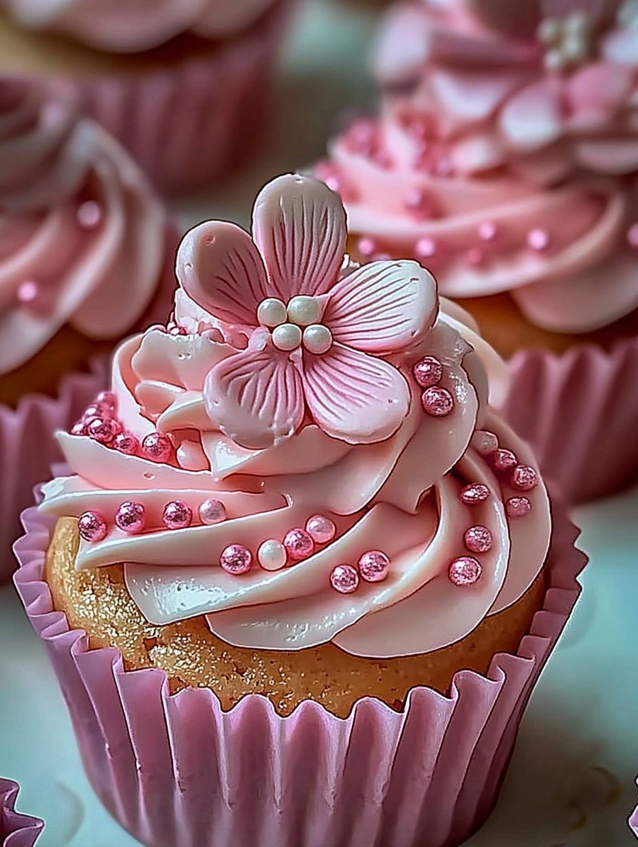 Recipes ELEGANT PINK BUTTERCREAM CUPCAKES ???????????????????????????????????????????????????? 1 1/2 cups