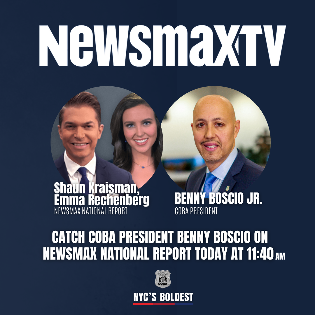 COBA NYC - TODAY AT 11:40AM Catch President Benny Boscio...