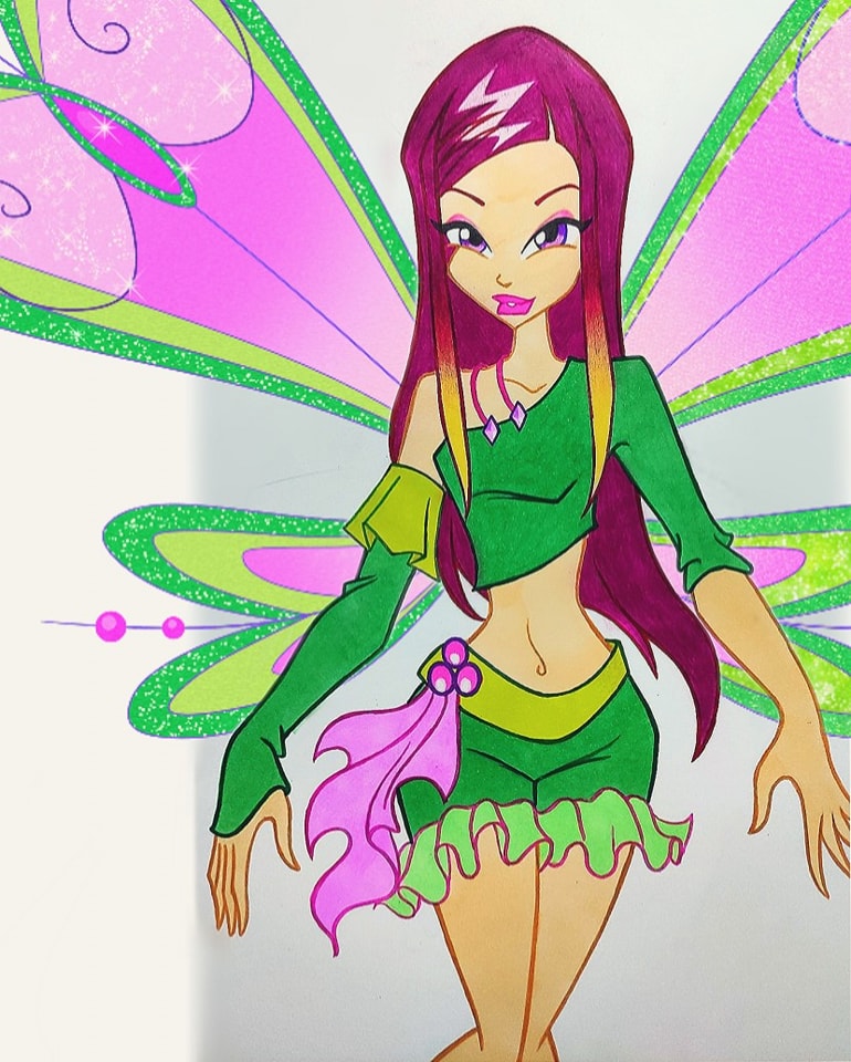 Fanart Drawing - 💚🐾ROXY🐾💚 Credits: @Fanart Drawing #seventh #fairy # ...