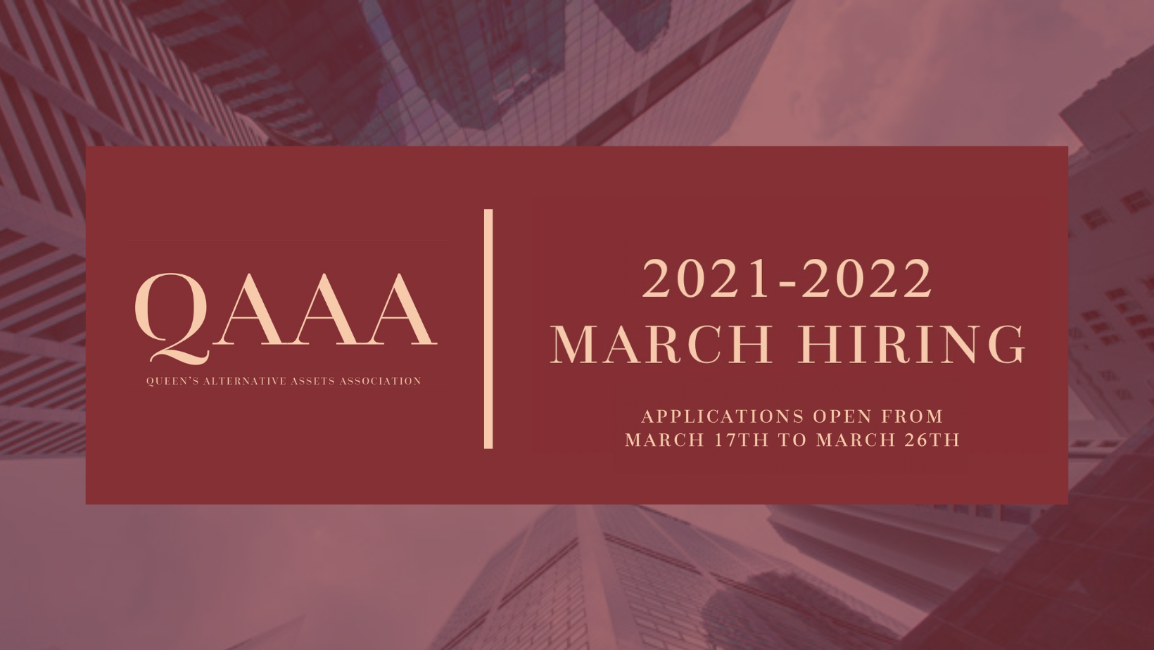 Queen's Alternative Assets Association - QAAA | Kingston ON
