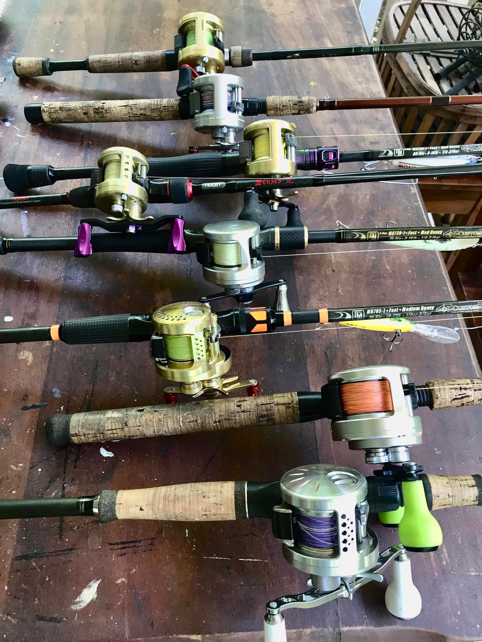 Custom Calcutta baitcasting reel design and laser engraving