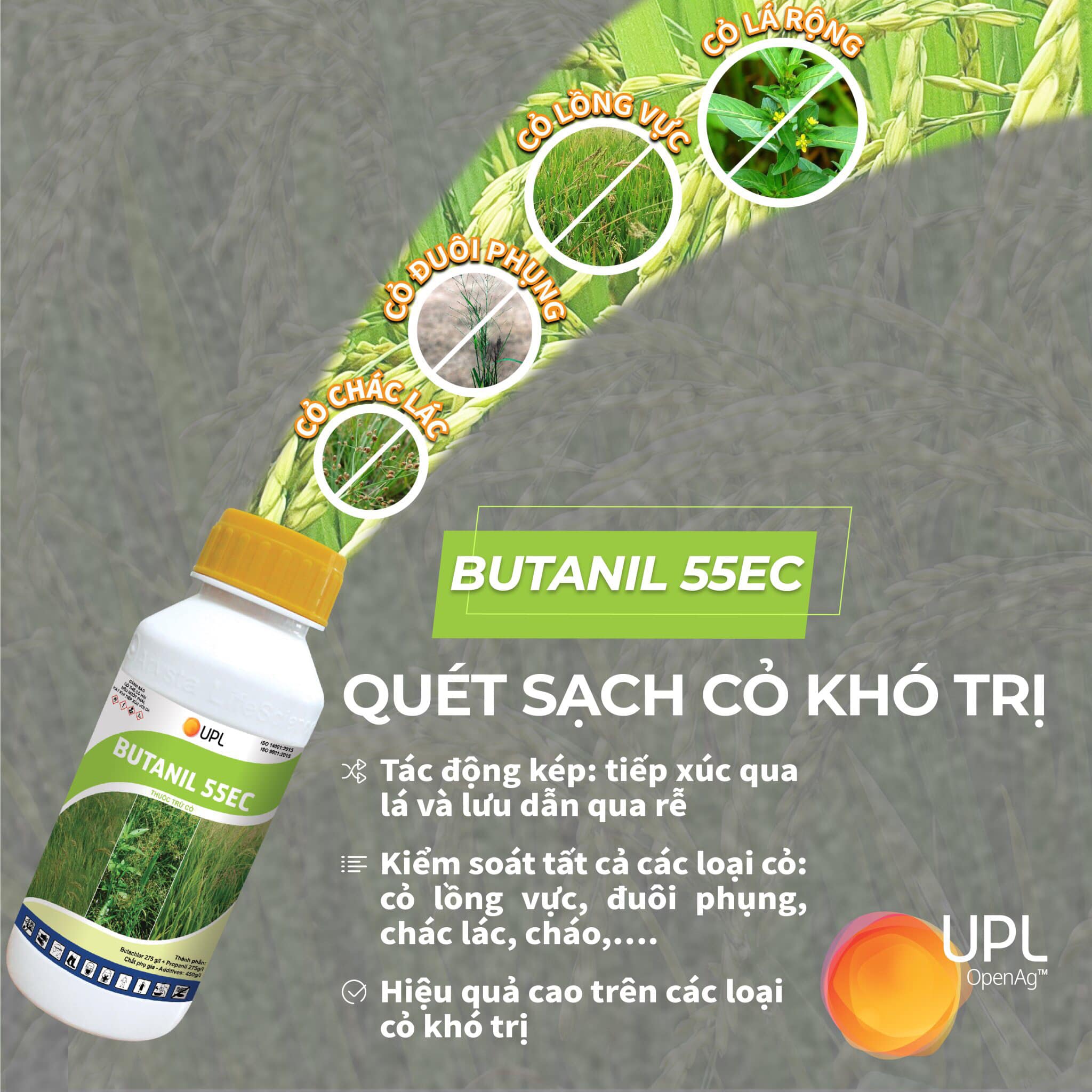UPL Việt Nam - 🌾 BUTANIL 55EC - TRỪ CỎ HẬU NẢY MẦM CHO LÚA...