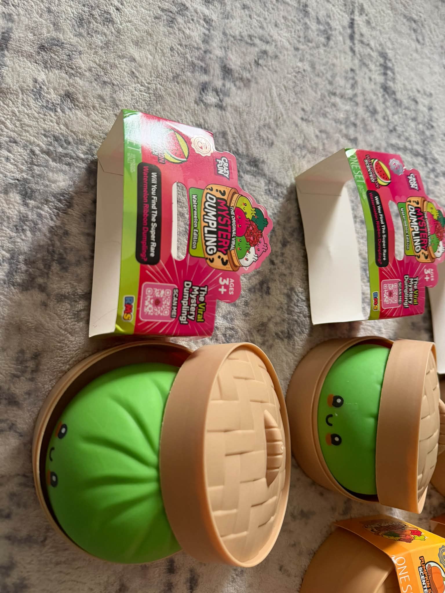 RMS dumplings for sale, including pumpkin spice and cherry blossom