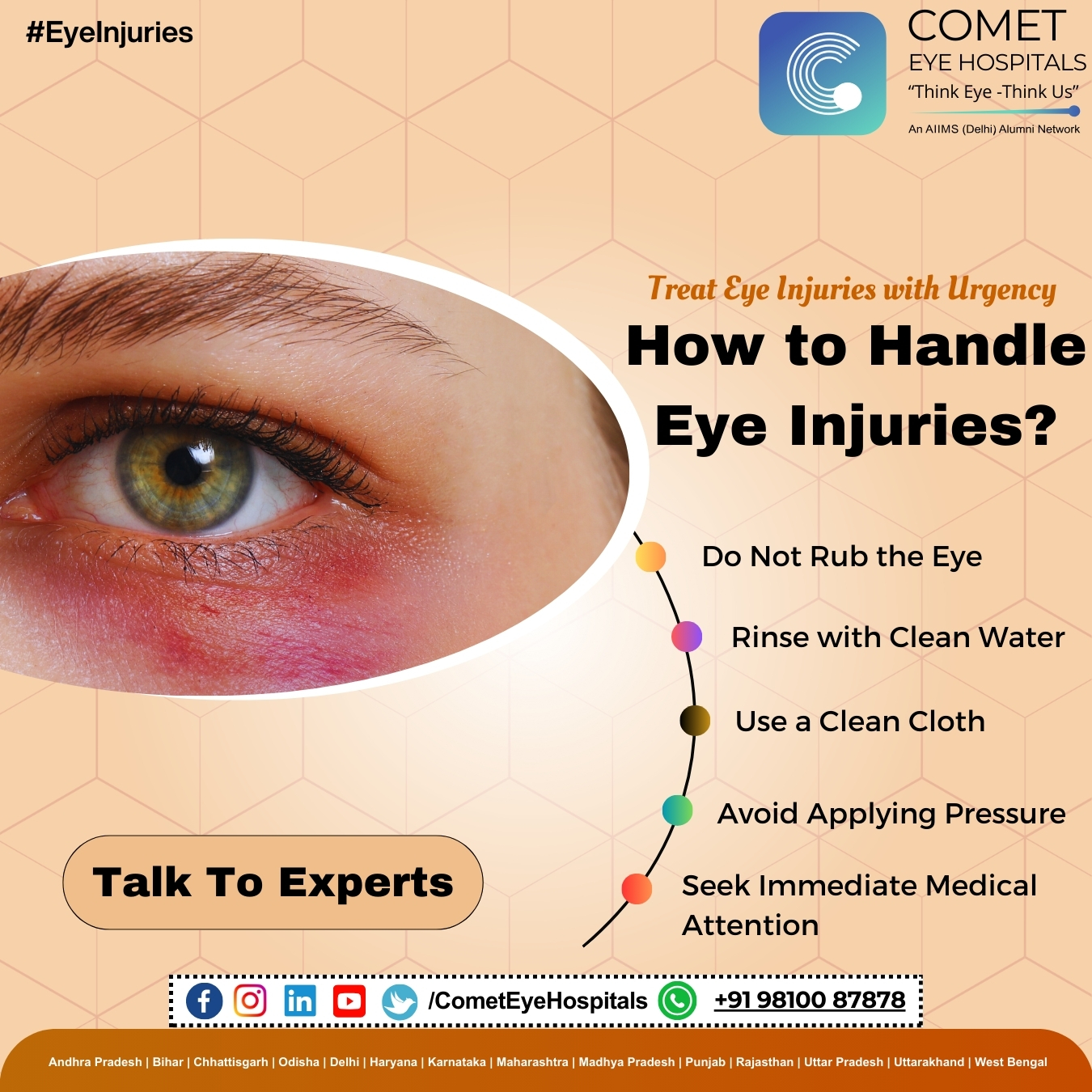 Eye injuries can lead to permanent... - COMET Eye Hospitals