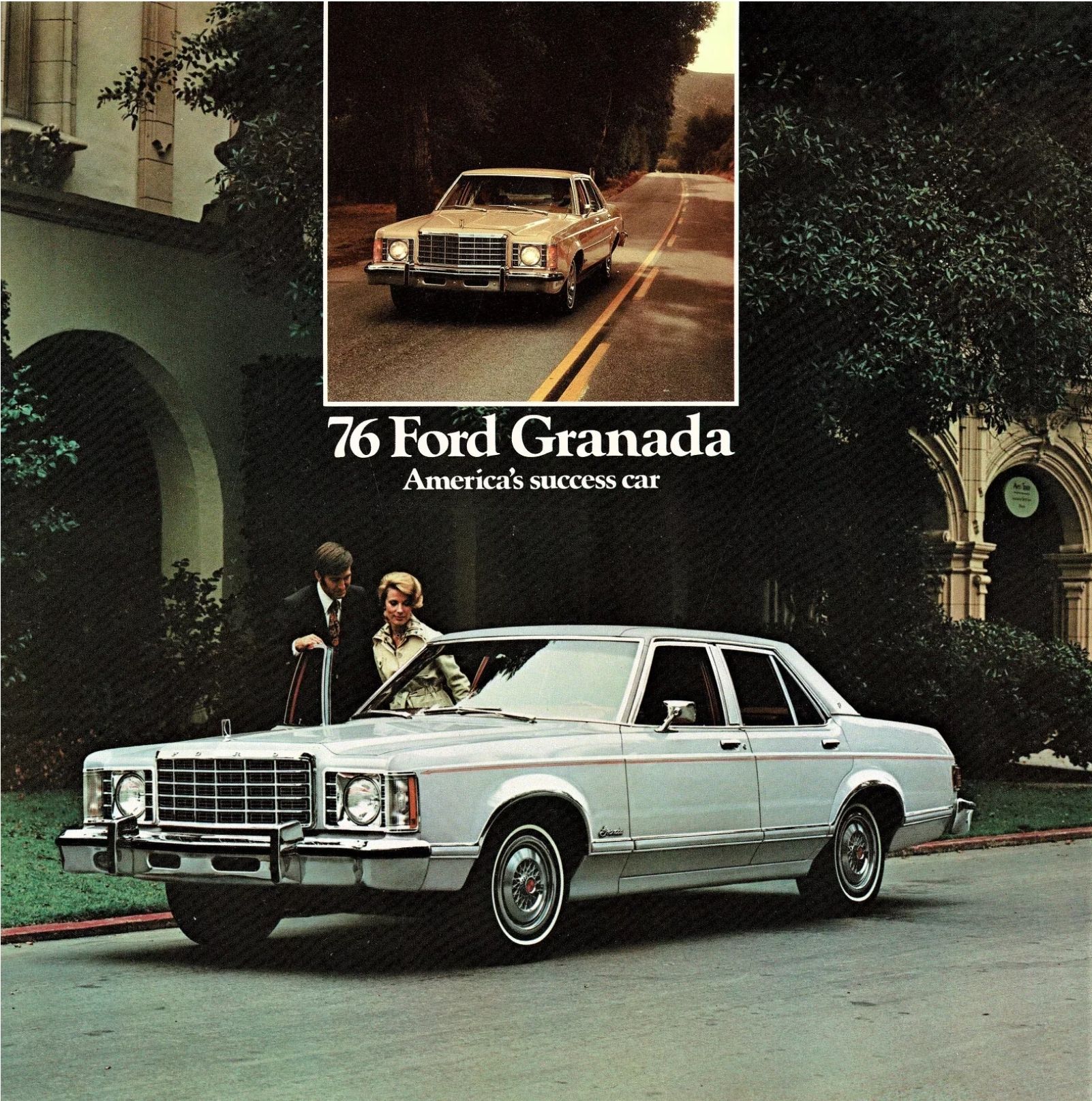 1977 Ford Granada Ad. USA. Esquire Magazine May 1977.
