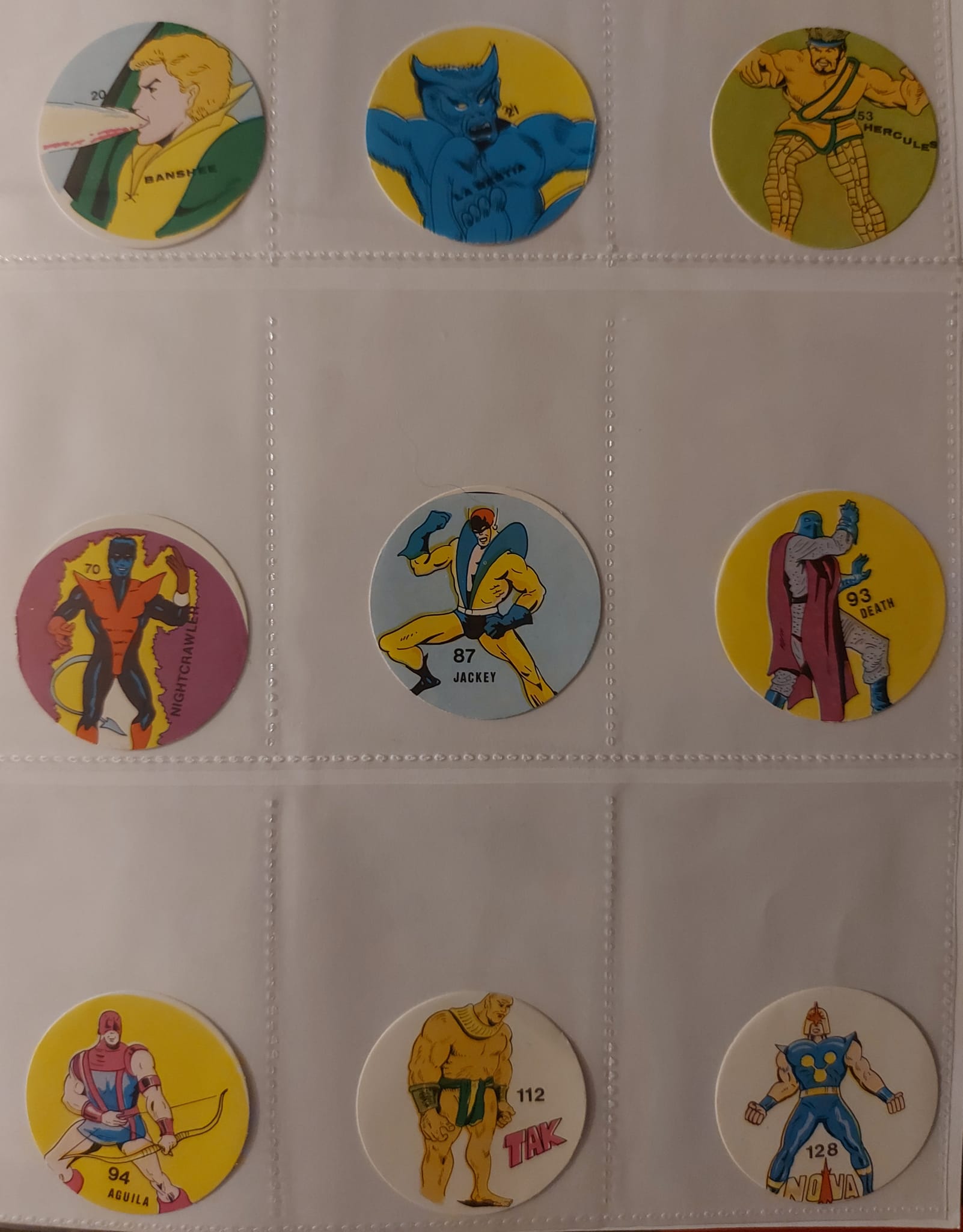 1980 Spanish Marvel sticker set-art by Lopez Espi.
