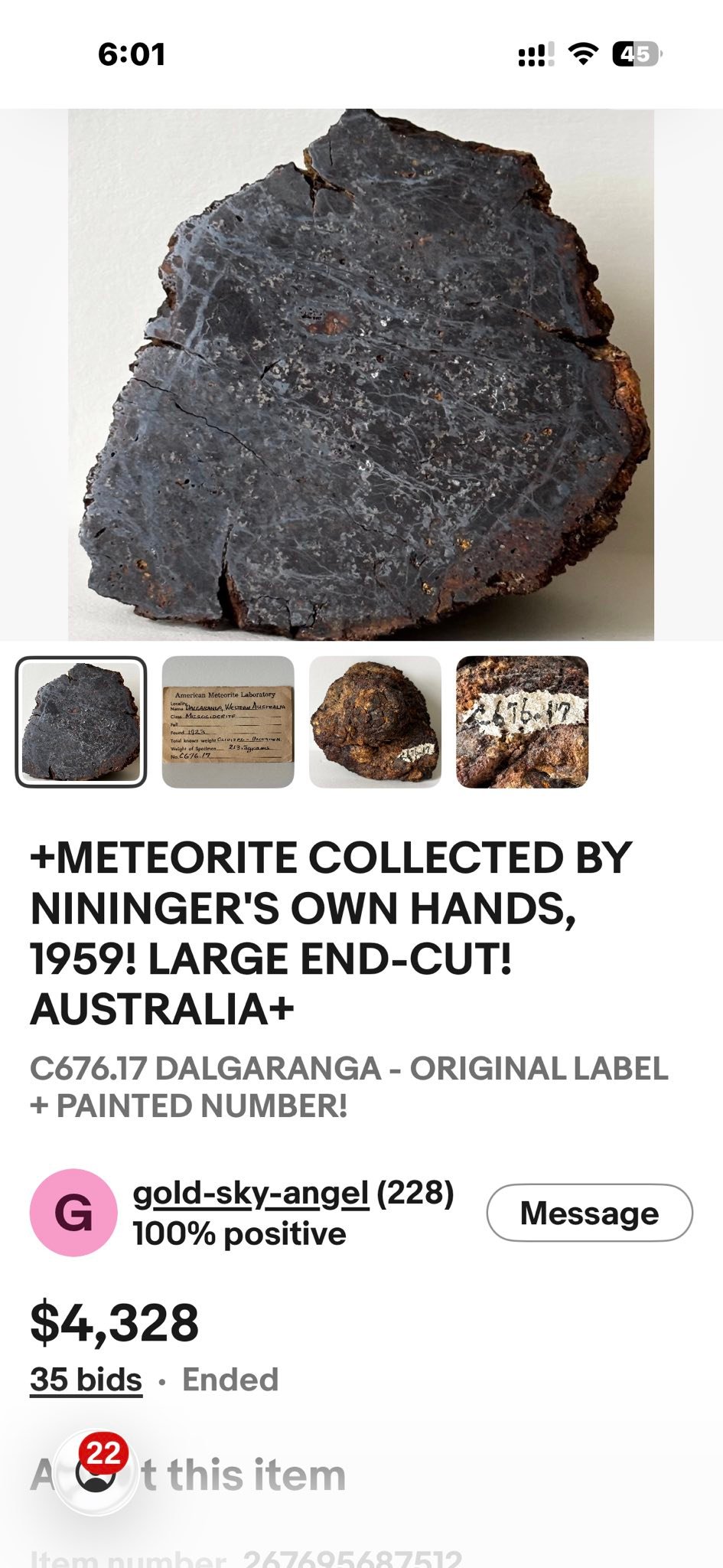 No way i'd ever sale ya meteor!! 🤣