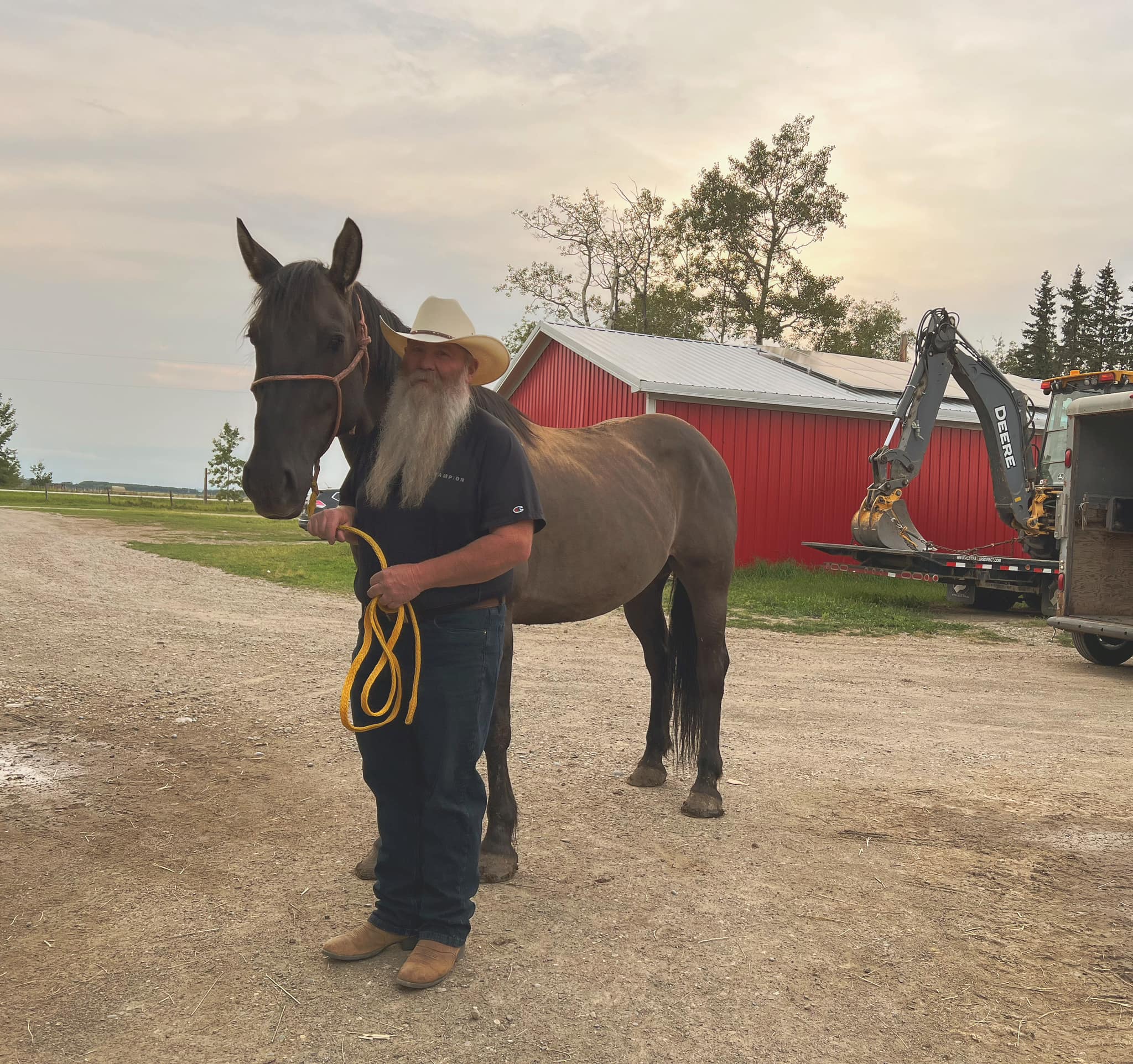 Oh Duke you gentle giant 🖤 you... - Wild West Ranch Alberta | Facebook