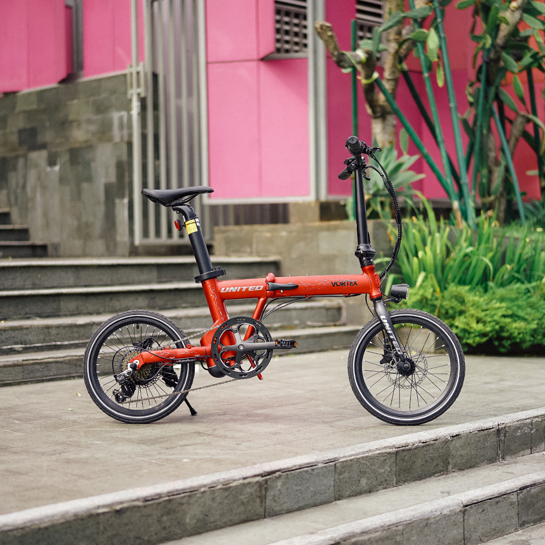 United Bike E-Series - Vortex dengan varian warna Venetian Red yang ...