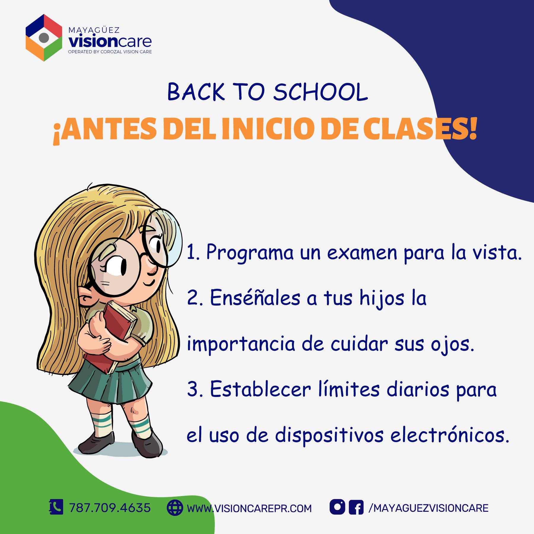 ¡Se acerca el regreso a clases!... - Mayaguez Vision Care