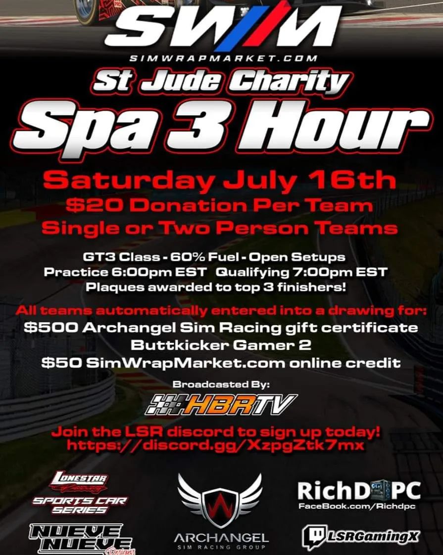Come race for a good cause... - Archangel Sim Racing Group | Facebook
