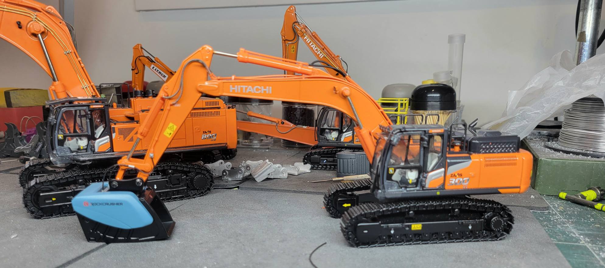 Test fit of the #Rockzone #Rockcrusher,#Hitachi Zaxis 300-7.