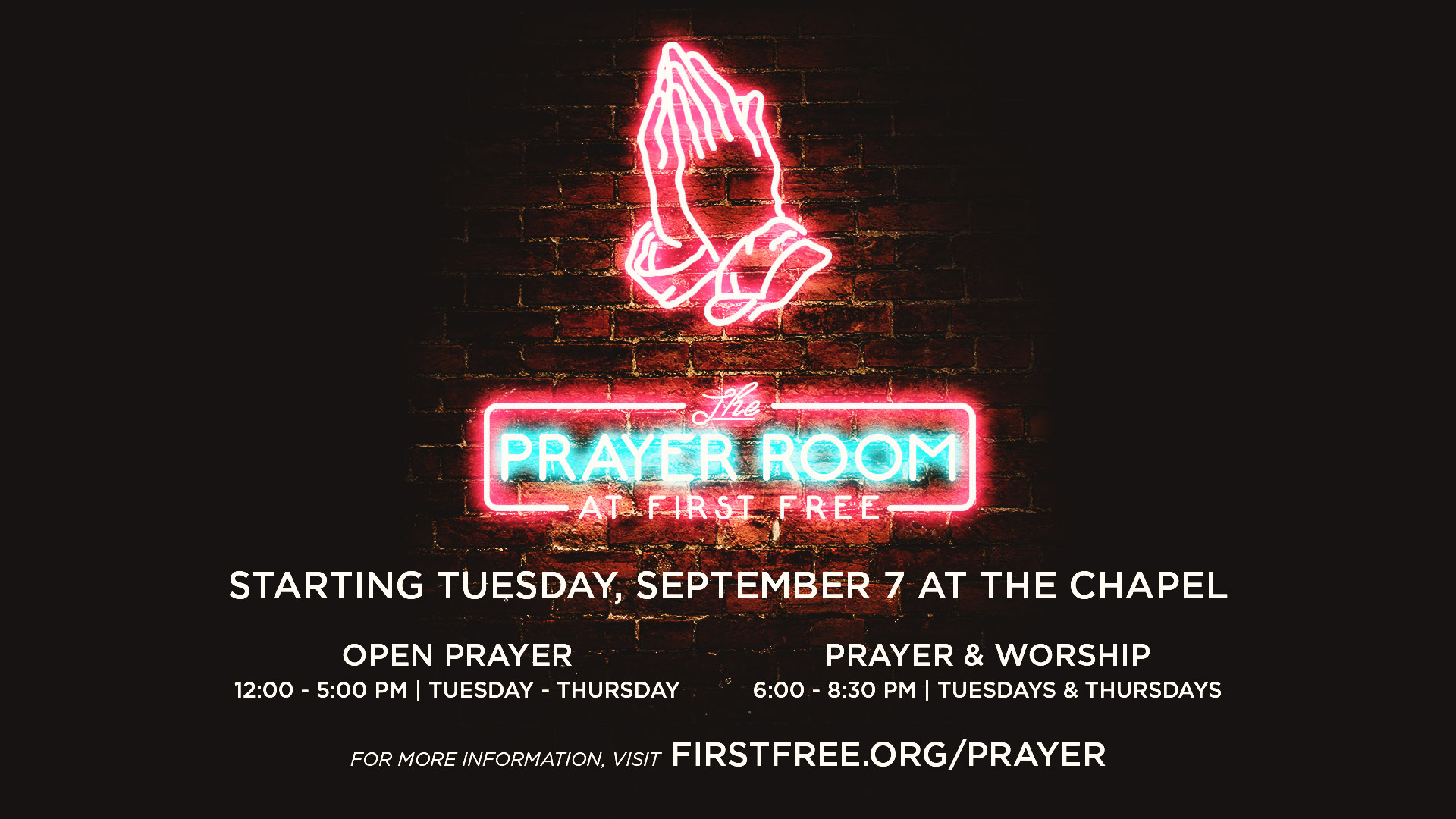 The Prayer Room at First Free is open... - First Free Church | Facebook