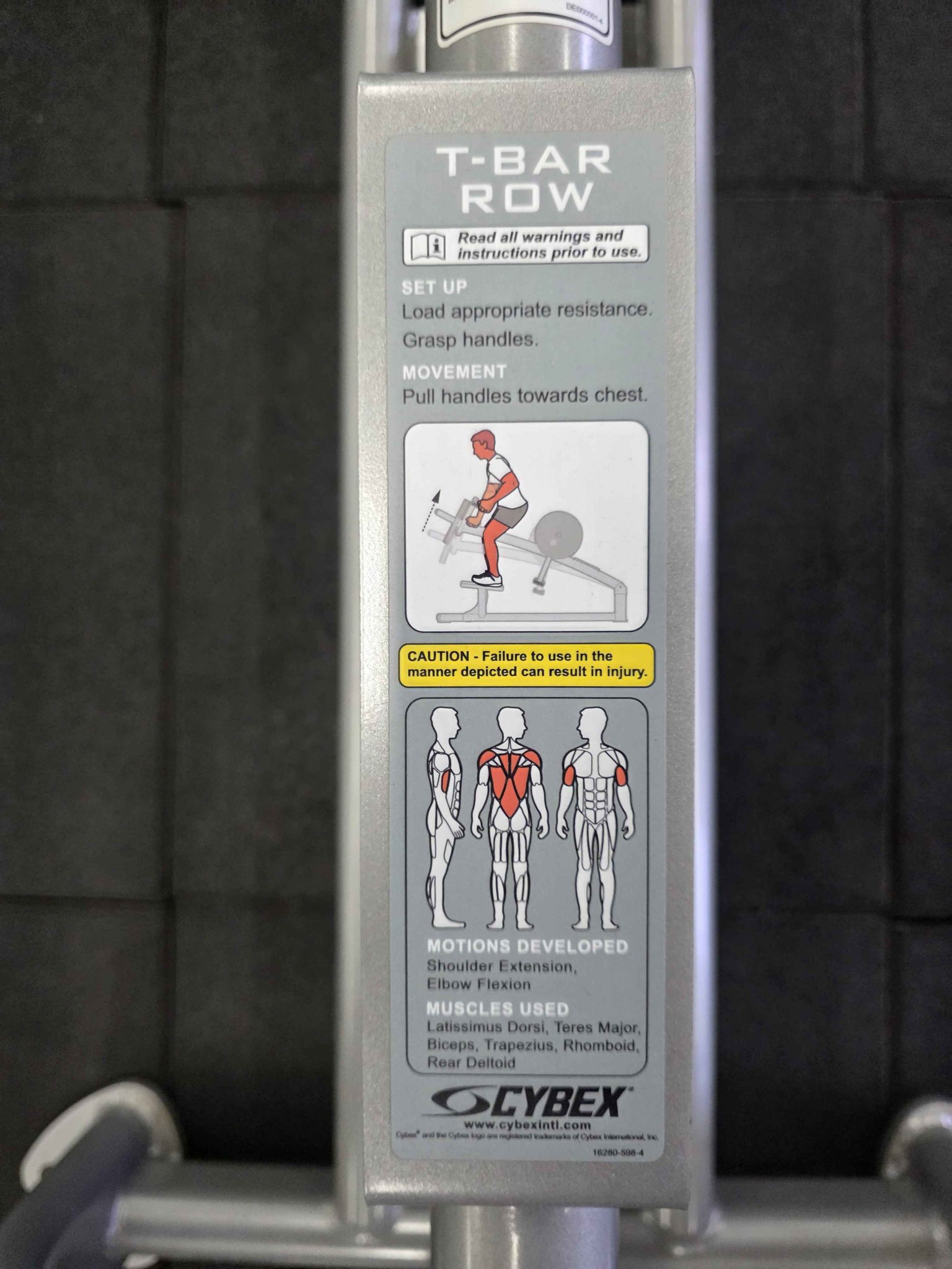 Cybex Tbar row machine - Weight Lifting Machines & Racks - Melbourne ...