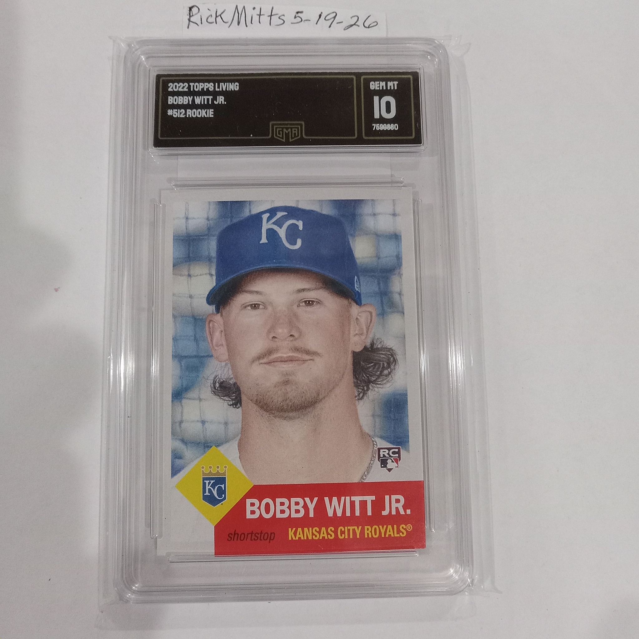 2022 Topps Living Bobby Witt Jr rookie card for sale
