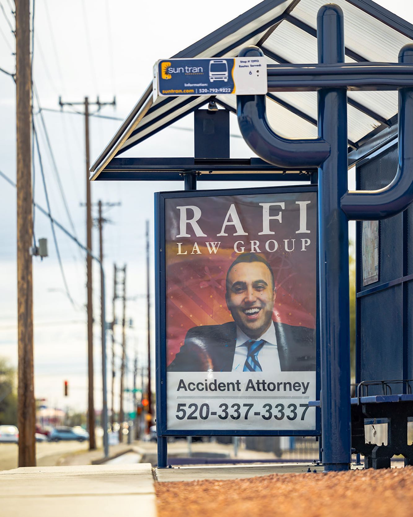 Rafi Law Group - Rafi at the bus stops in Tucson! | Facebook