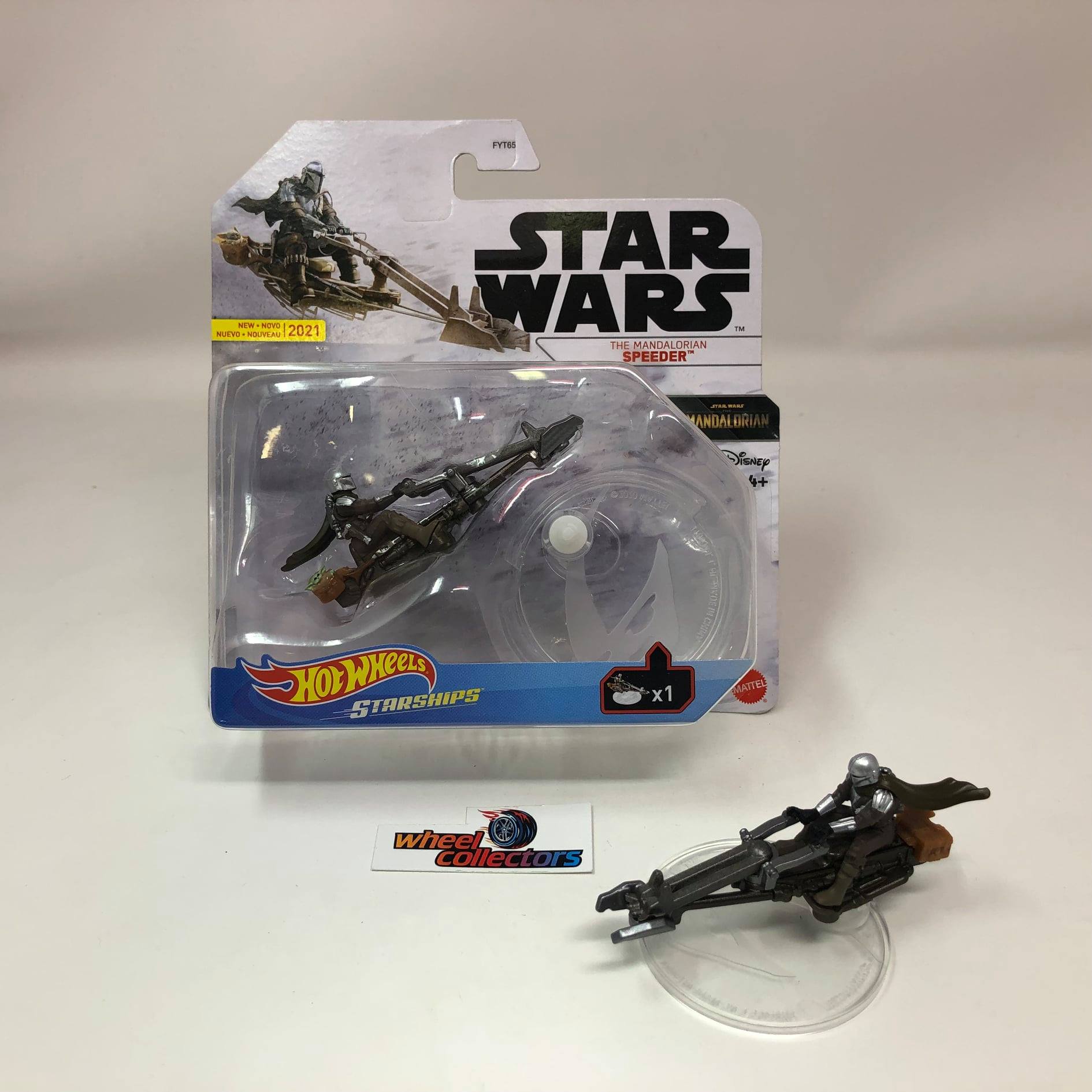 Hot Wheels Star Wars Starships - Die-Cast Mandalorian Ship With Flight Stand