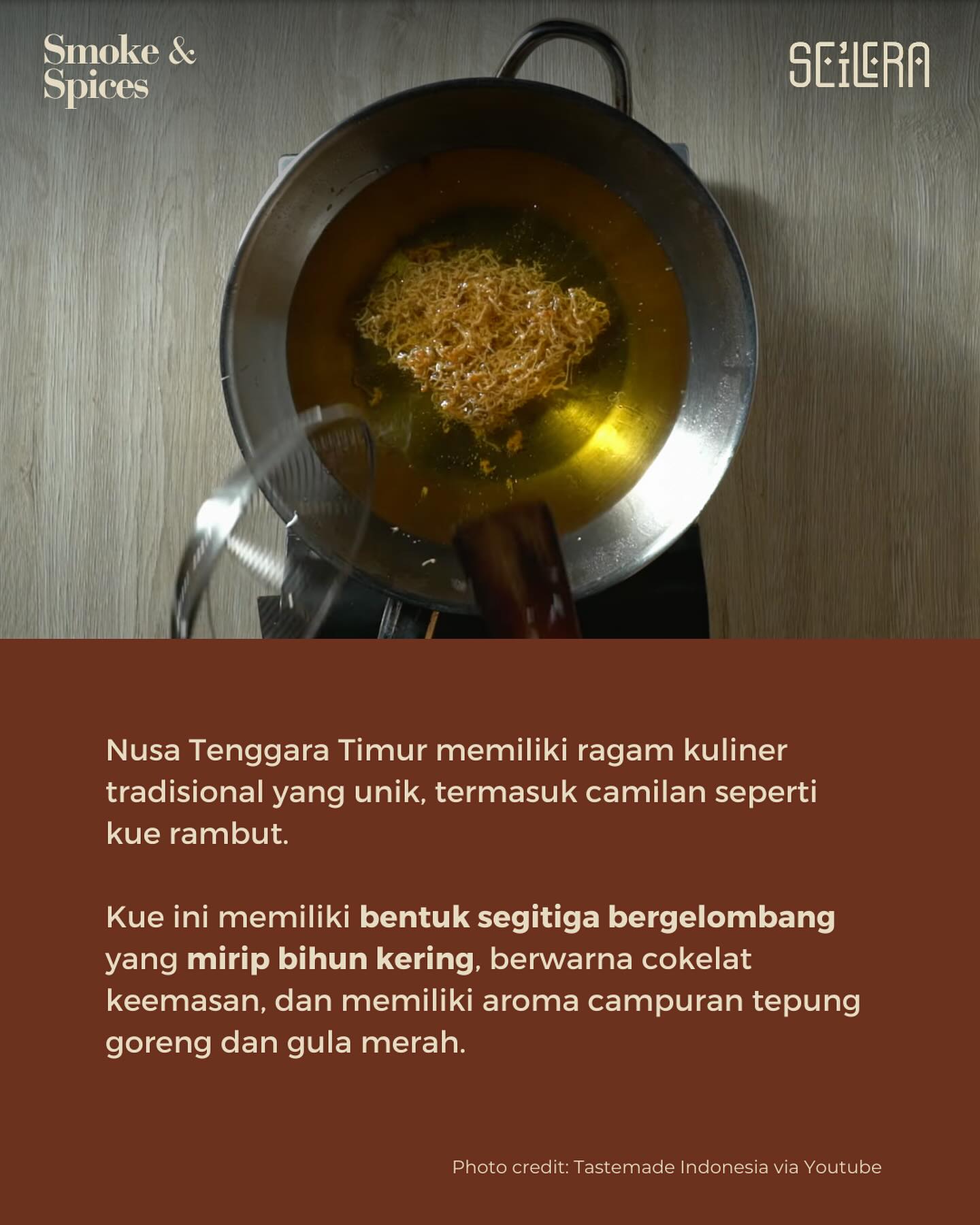 Kue kok mirip rambut? Kue khas... - Aroma Kulina Indonesia