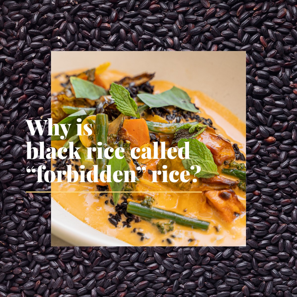 In Ancient China, black rice was... - True Food Kitchen