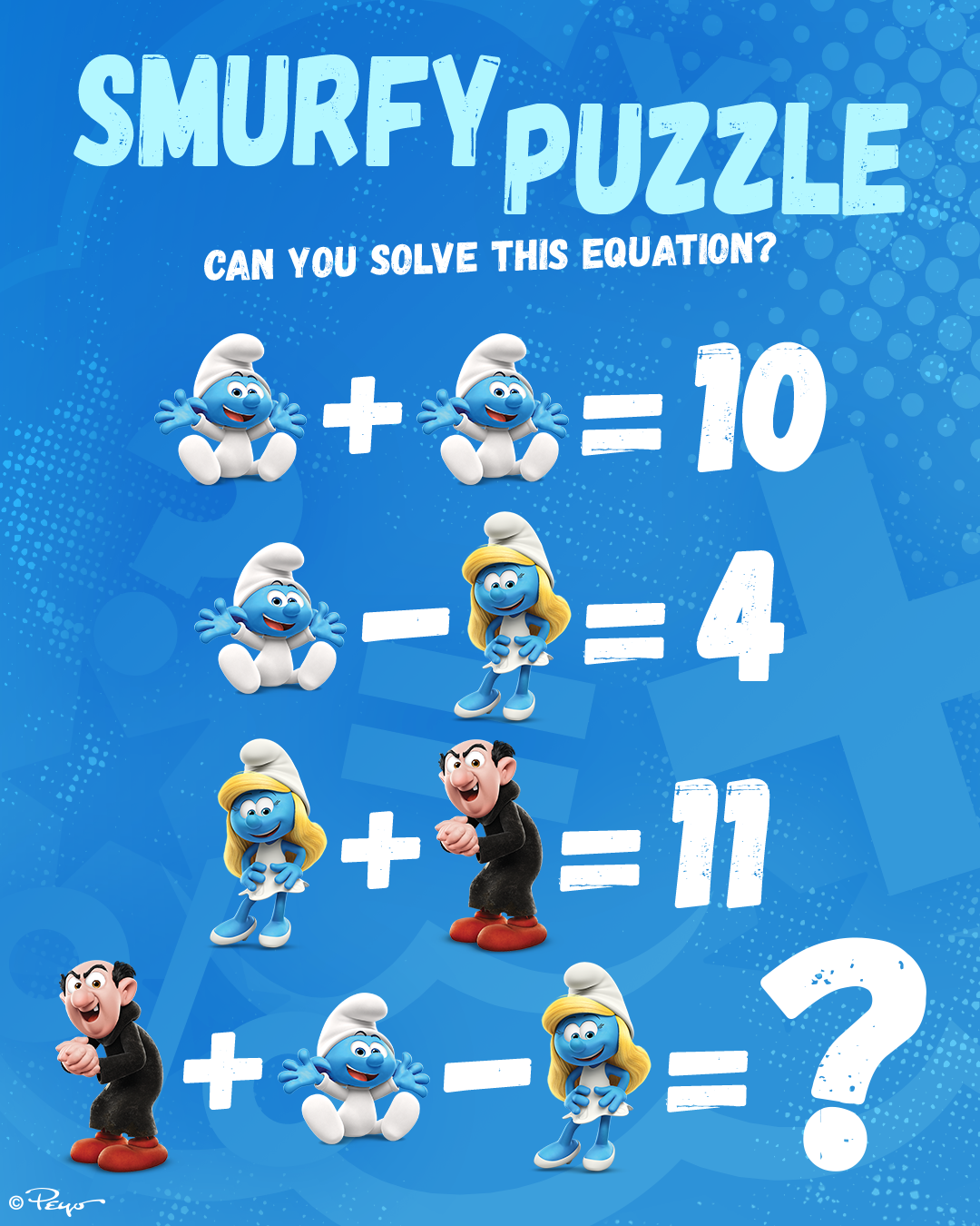 The Smurfs - Will you be able to solve this equation?﻿...