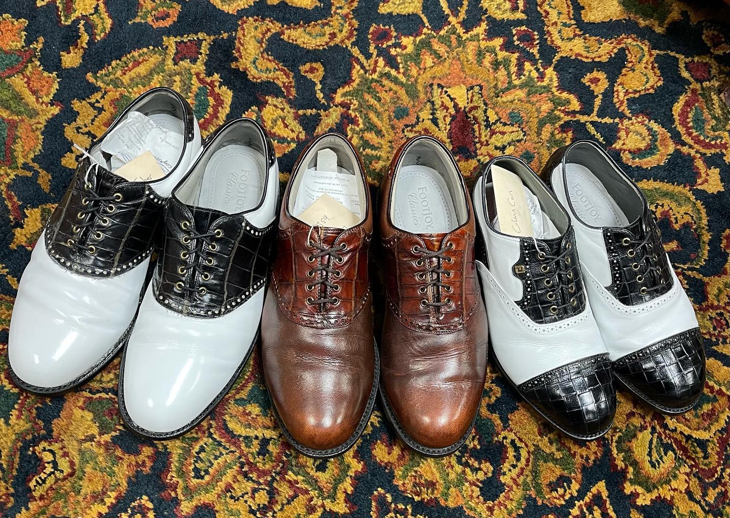 Restoring FootJoy golf shoes to factory condition