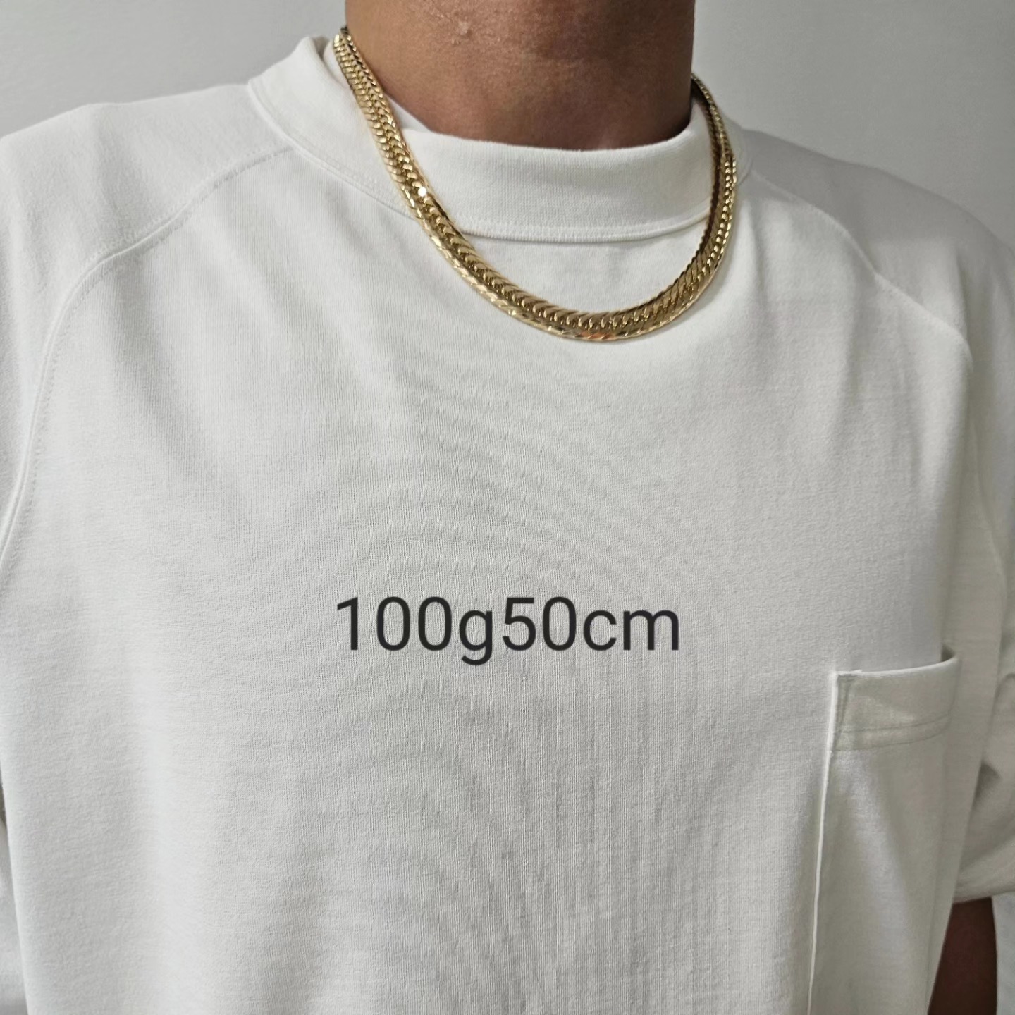 K18トリプル20面喜平 1～2枚目100g50cm 3～4枚目110g55cm 5～6枚目