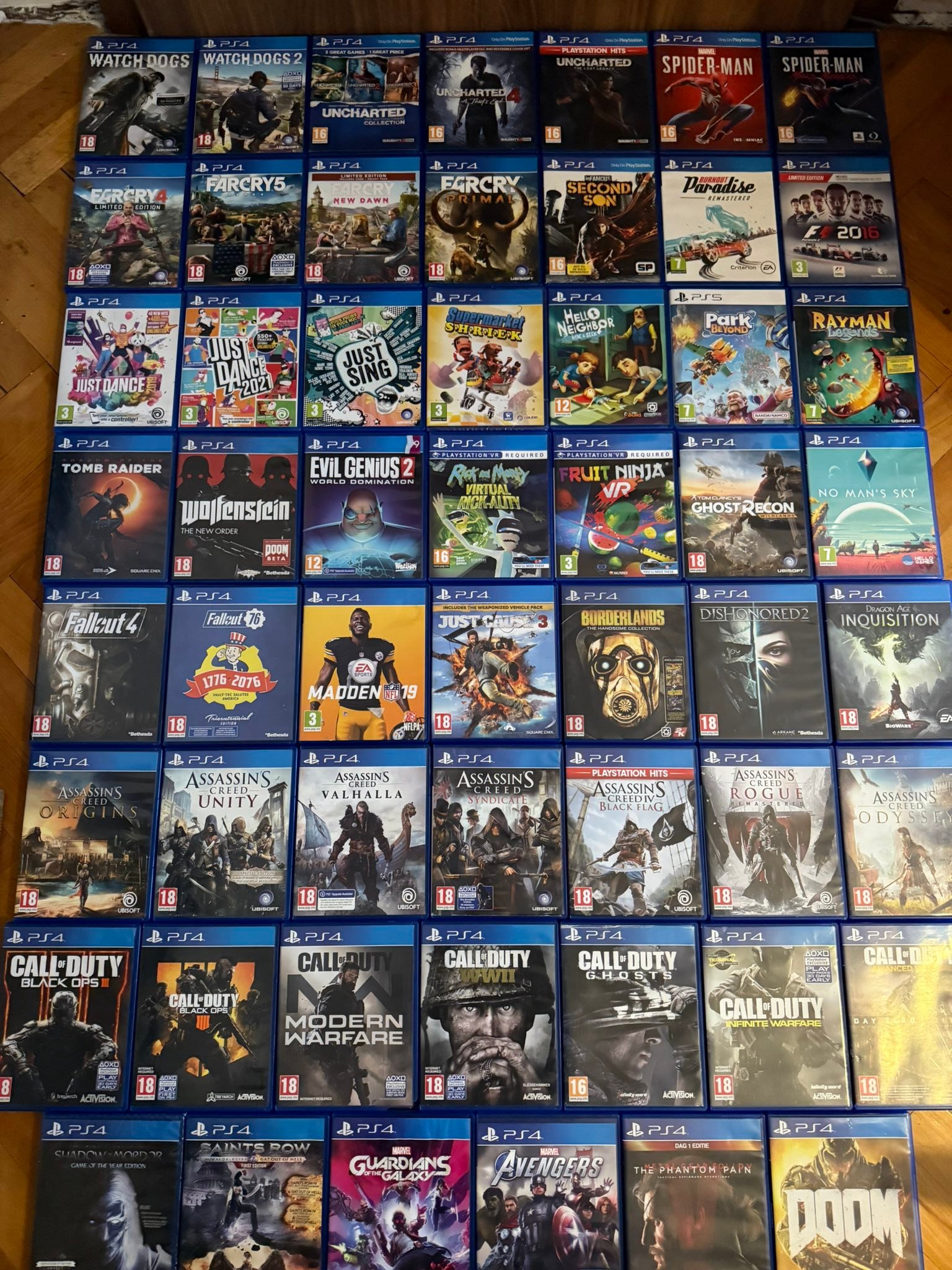 PlayStation 4 games from $10-$15 each depending on title Hablo Español