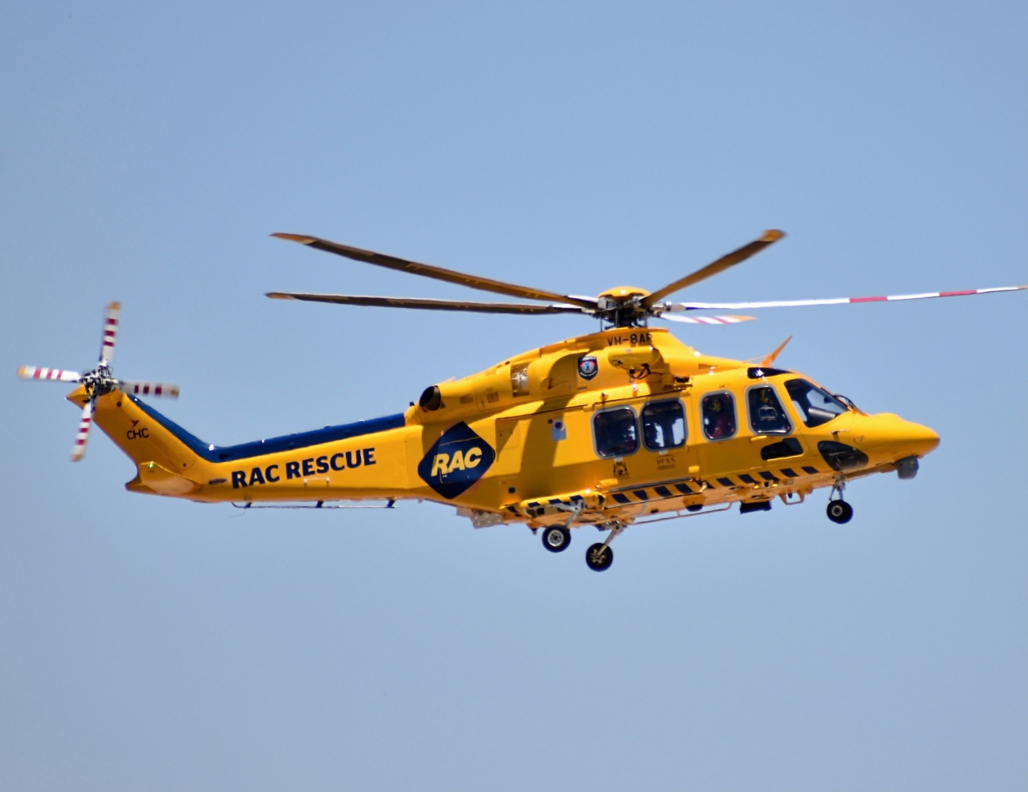 CHC helicopter returns to Jandakot airport