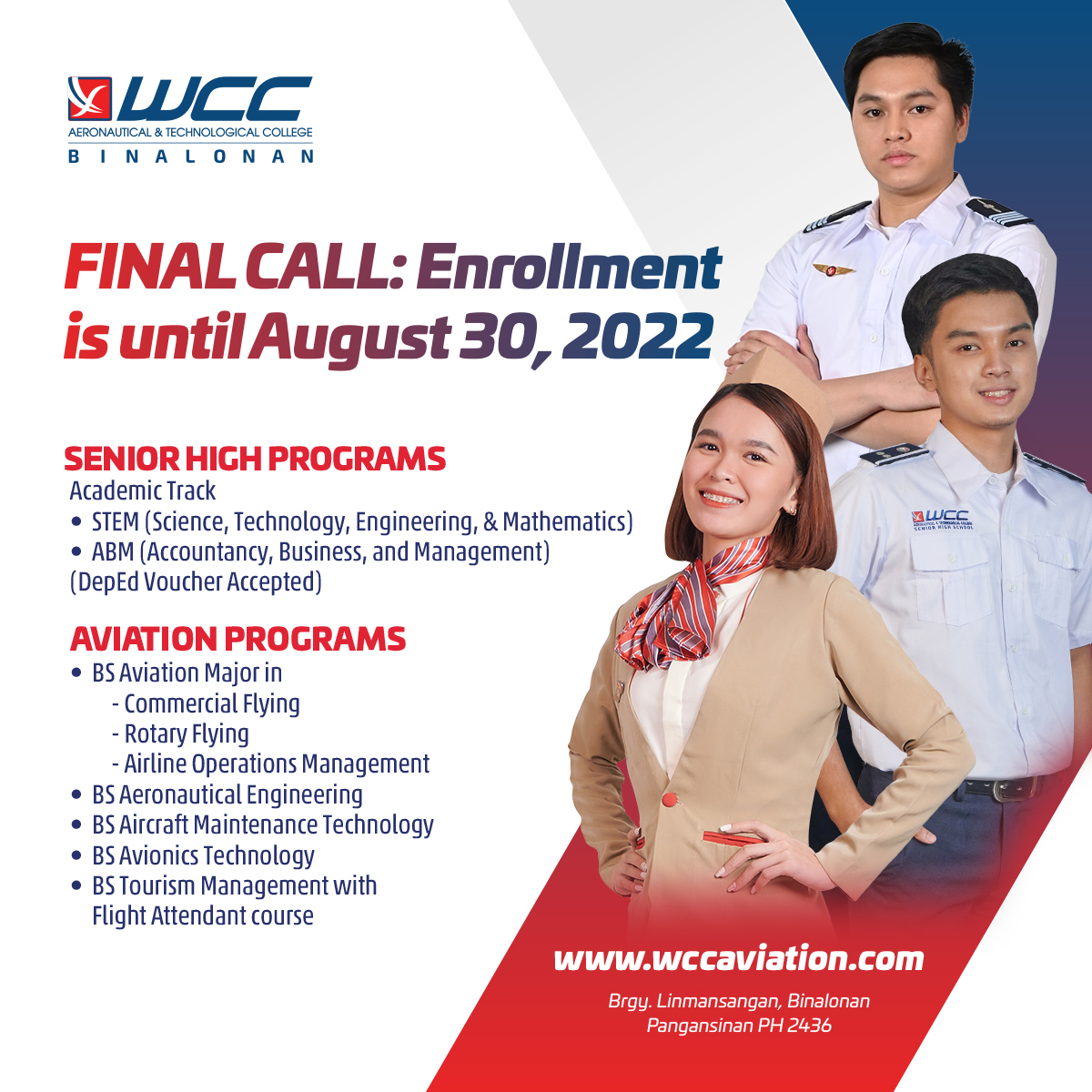 WCC - 📣LAST CALL FOR LATE ENROLEES 𝗨𝗡𝗧𝗜𝗟 𝗔𝗨𝗚𝗨𝗦𝗧 30, 𝟮𝟬𝟮𝟮 Yes!!! We’re ...