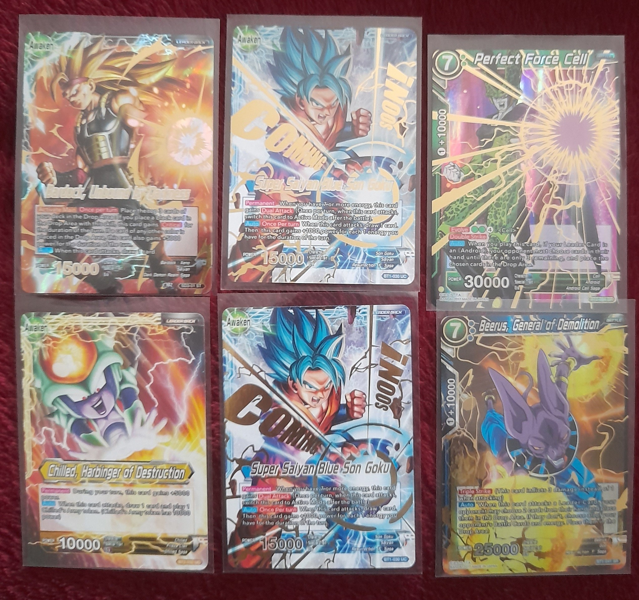 graded dragon ball z cards 1998-1999 Gold Foil Set of 7 JPP/Amada PSA Lot  PapaTrinity graded dragon ball z cards
