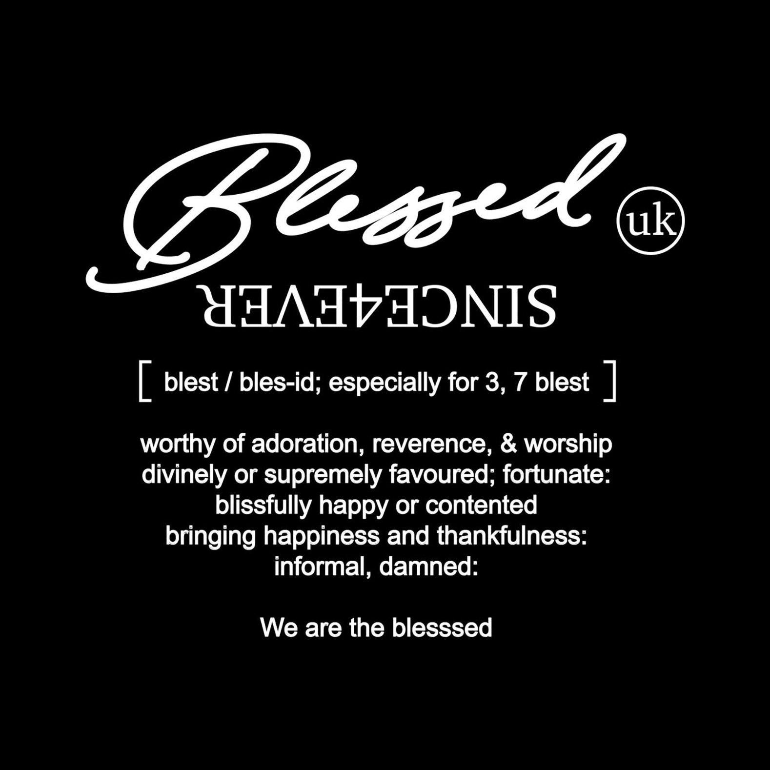 limited untis produced per style | Blessed UK