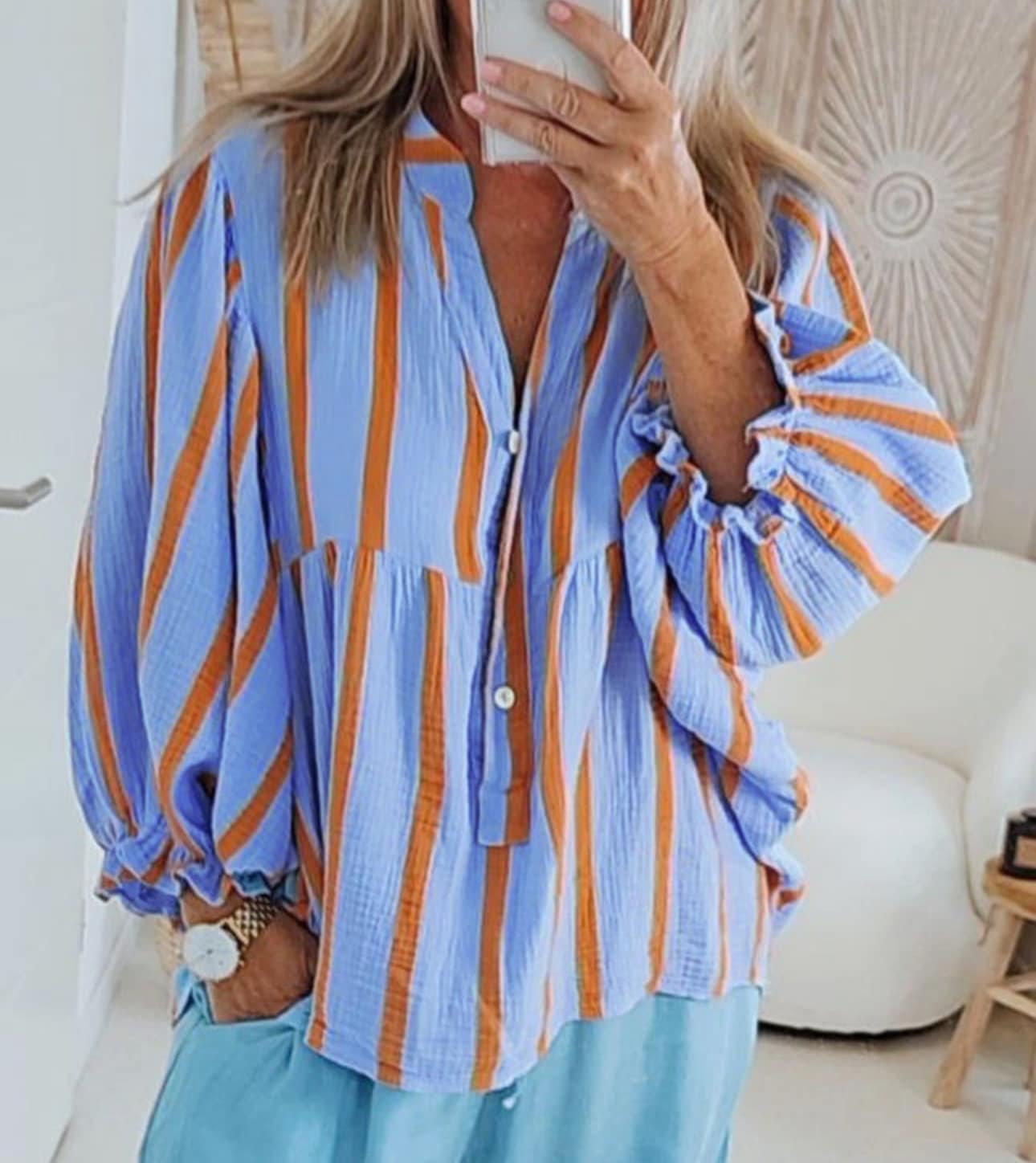 Next this sweet little top with mesh sleeves by designer Didier 