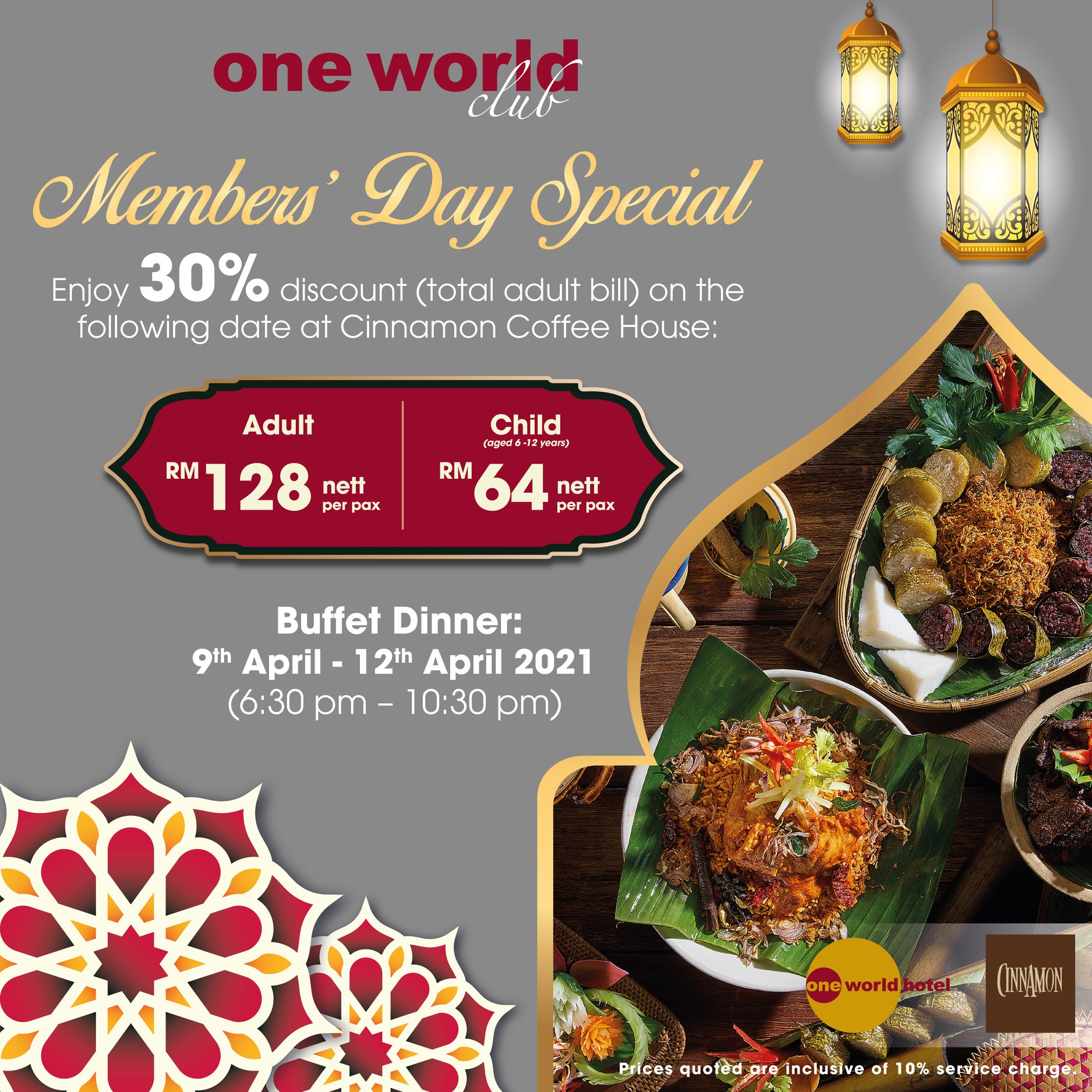 One World Hotel Petaling Jaya To Keep The Spirit Alive For The Preparations In Observing The Fest Of Purity Members Of Our Loyalty Program Enjoy An Exclusive 30 Discount For The