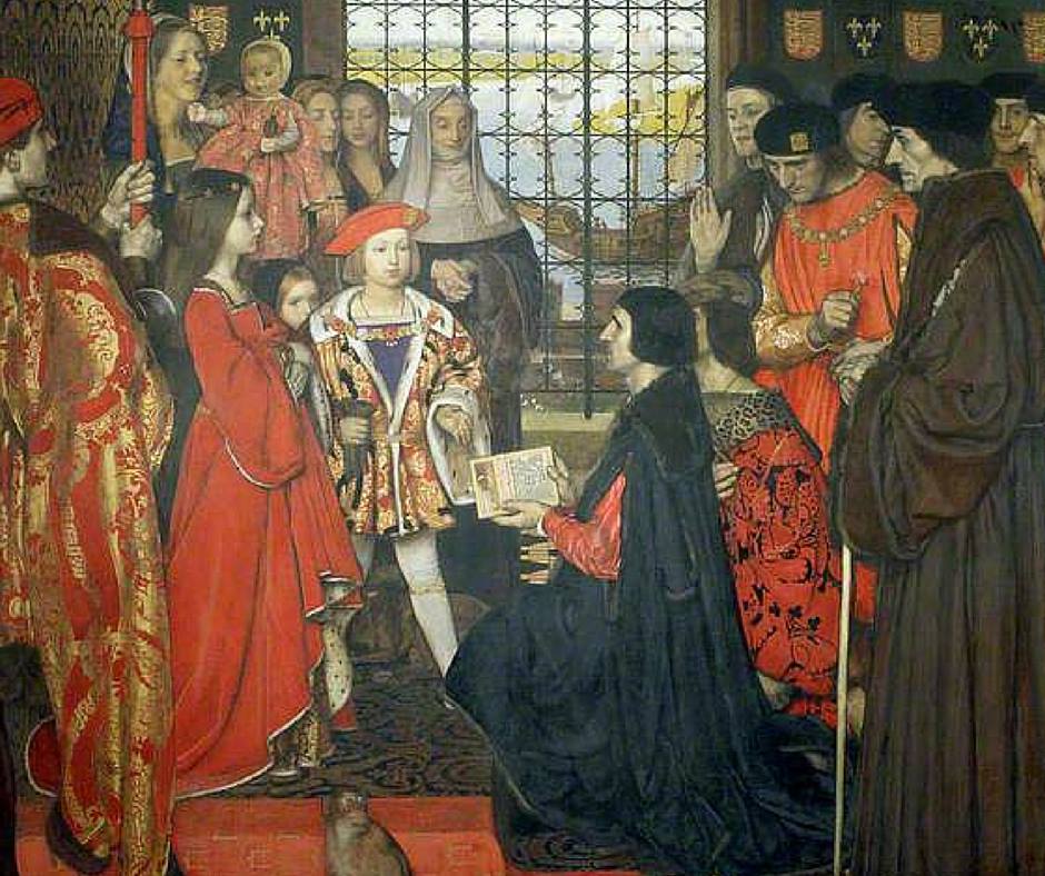 I Am - Erasmus and Thomas More Meet Prince Henry. Painting by Frank ...