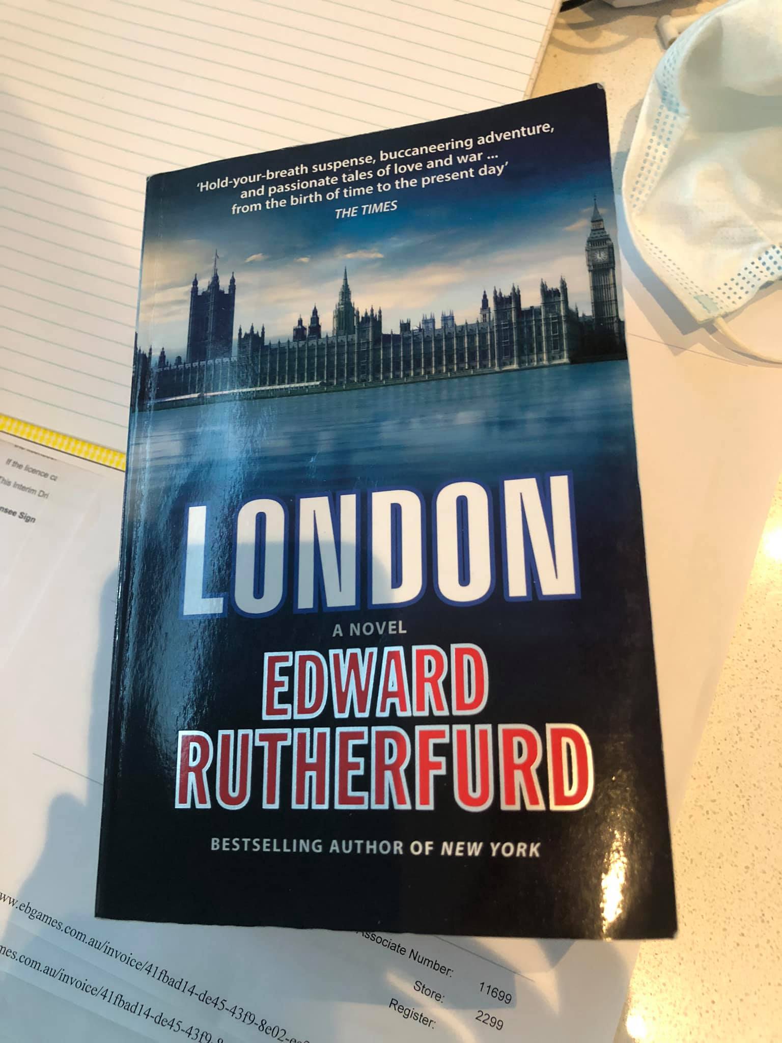 London: The Novel by Edward Rutherfurd: As New Hardcover (1997