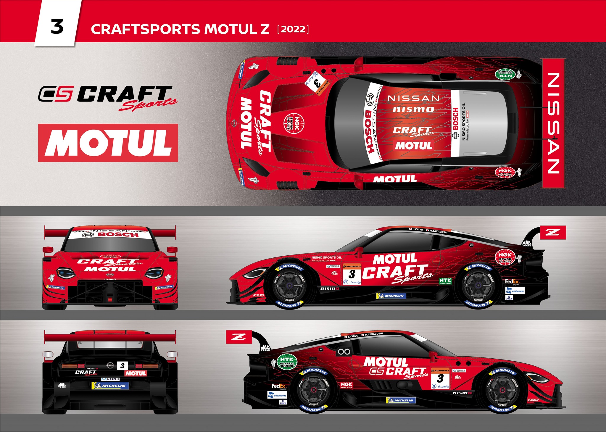 23 MOTUL AUTECH Z / #3 CRAFTSPORTS MOTUL Z】 本日 NISSAN / NISMO