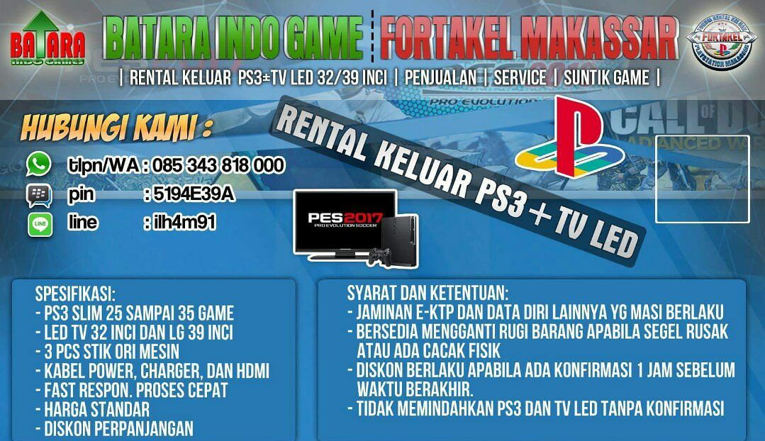Rental Ps Makassar | Makassar