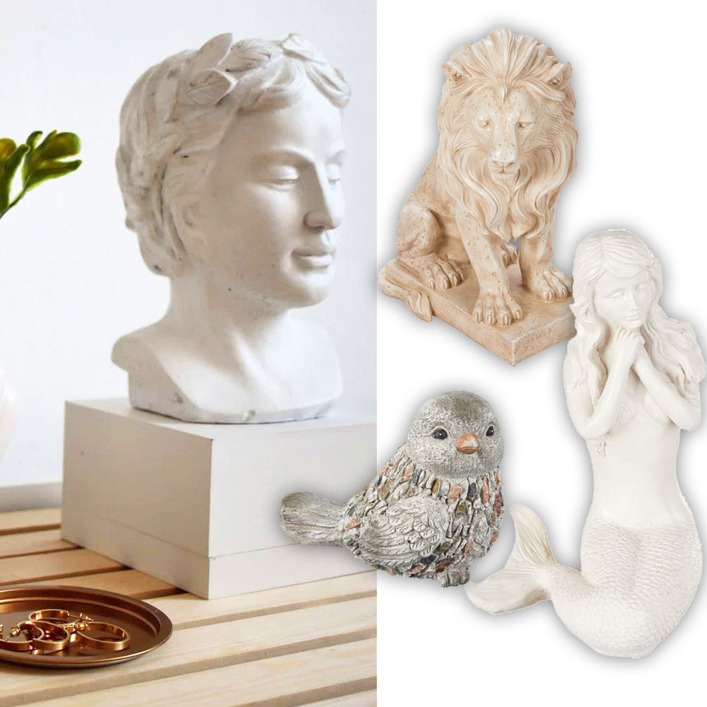 KiK - Egal ob Meerjungfrau, Löwe, Vöglein & Co. ✨ Mit unseren Dekofiguren setzt ihr Drinnen und Draußen tolle Akzente 🥰 Welche Figur gefällt euch am besten? 🤔 Löwe - 8,49 € Meerjungfrau - 8,49 € Vogel - 5,49 € Deko-Büste