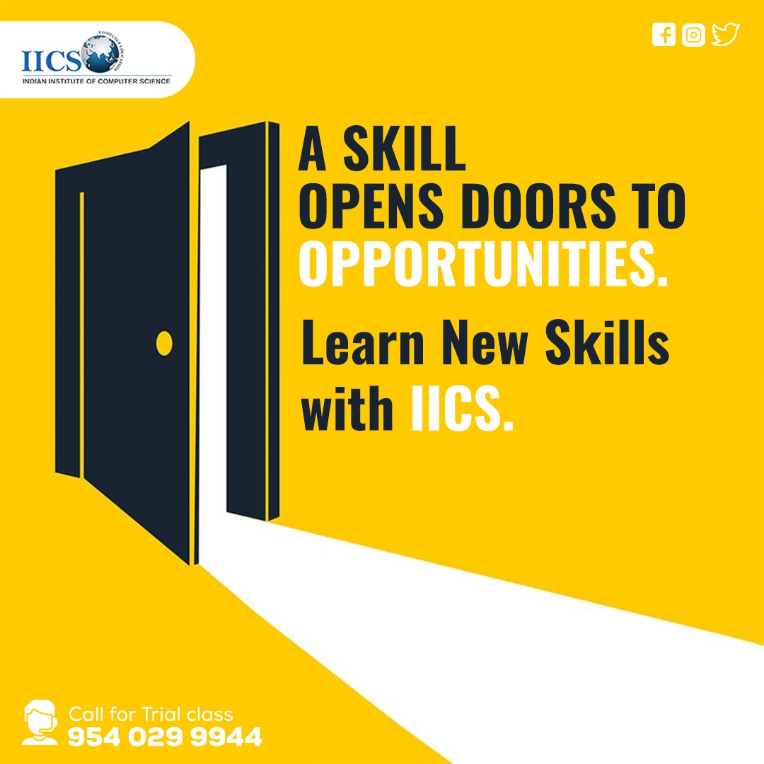 A skill opens the... - Indian Institute of Computer Science