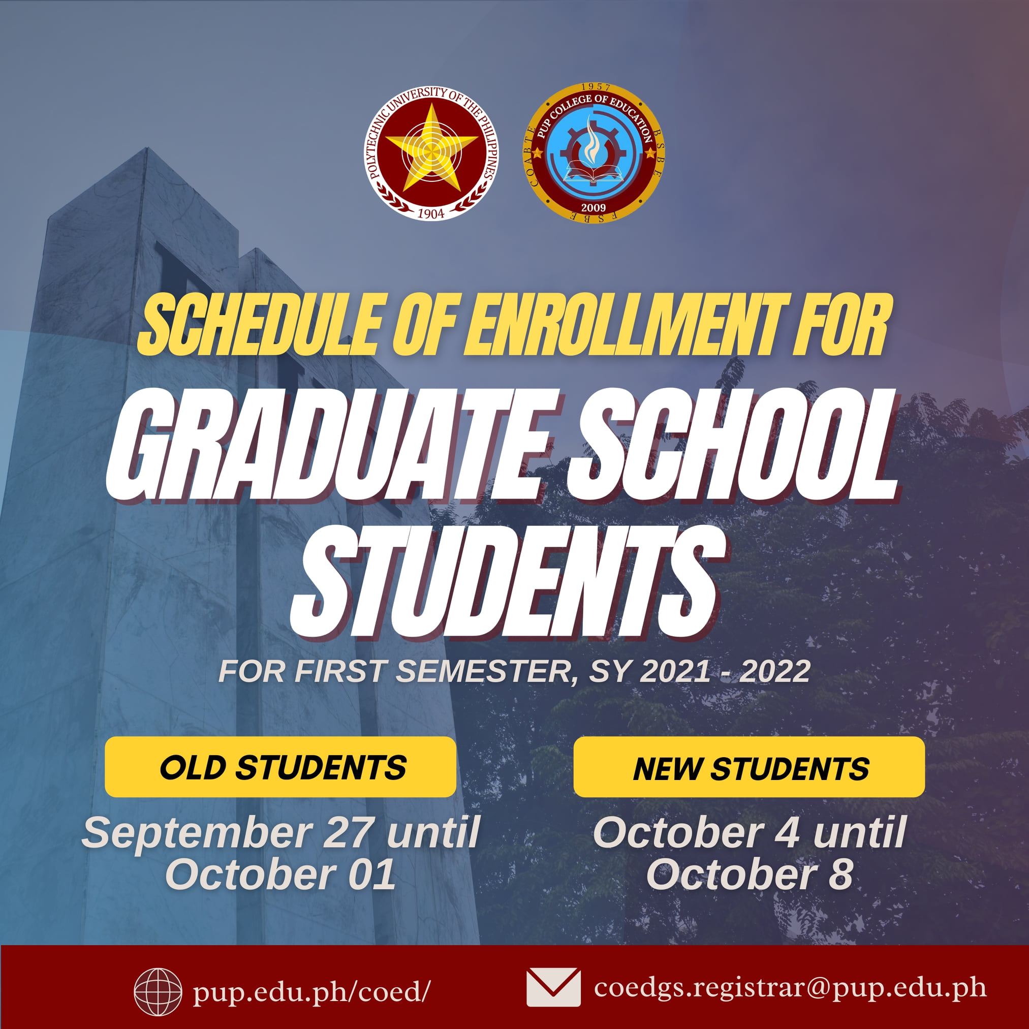 Save the date, COED peeps! The... - PUP College of Education