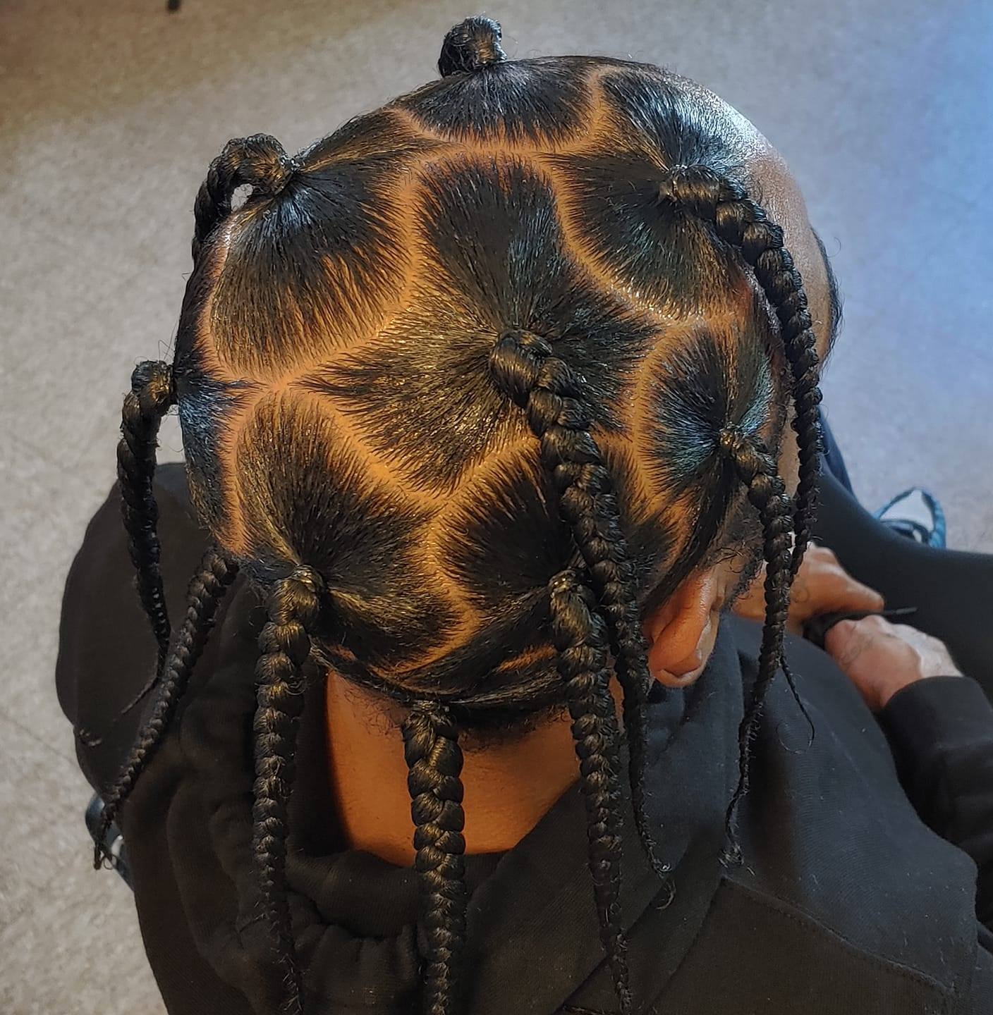 Tread light over here🔥🔥🔥 Style: Freestyle Stitch braids Text 972-210 ...