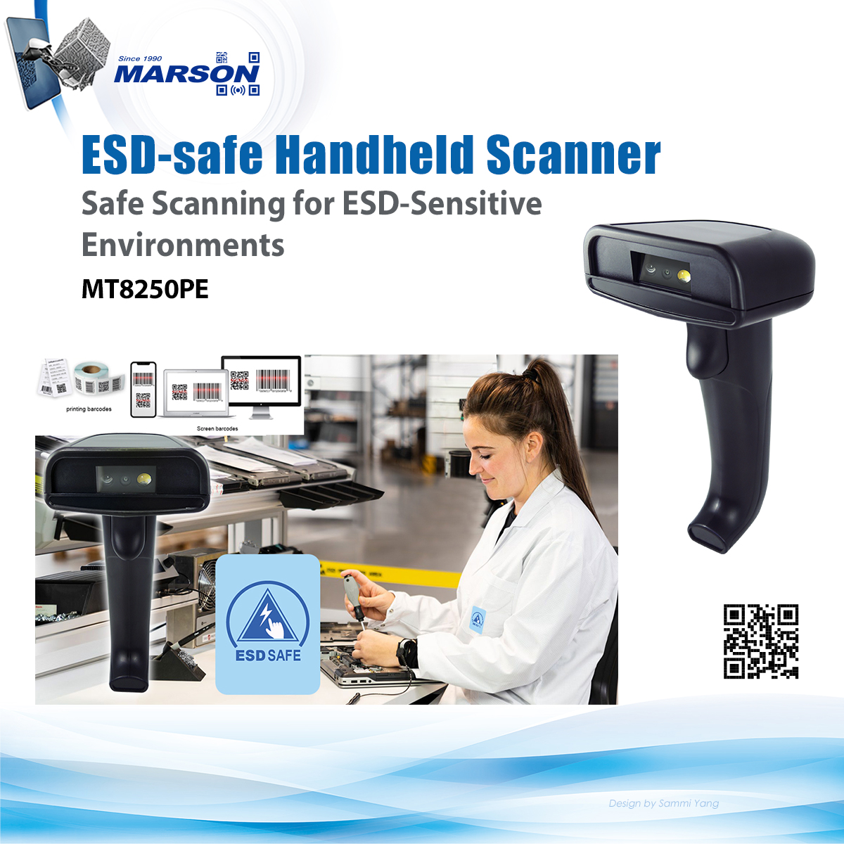 【New Product】MT8250PE 2D ESD-safe... - Marson Barcode Scanner | Facebook