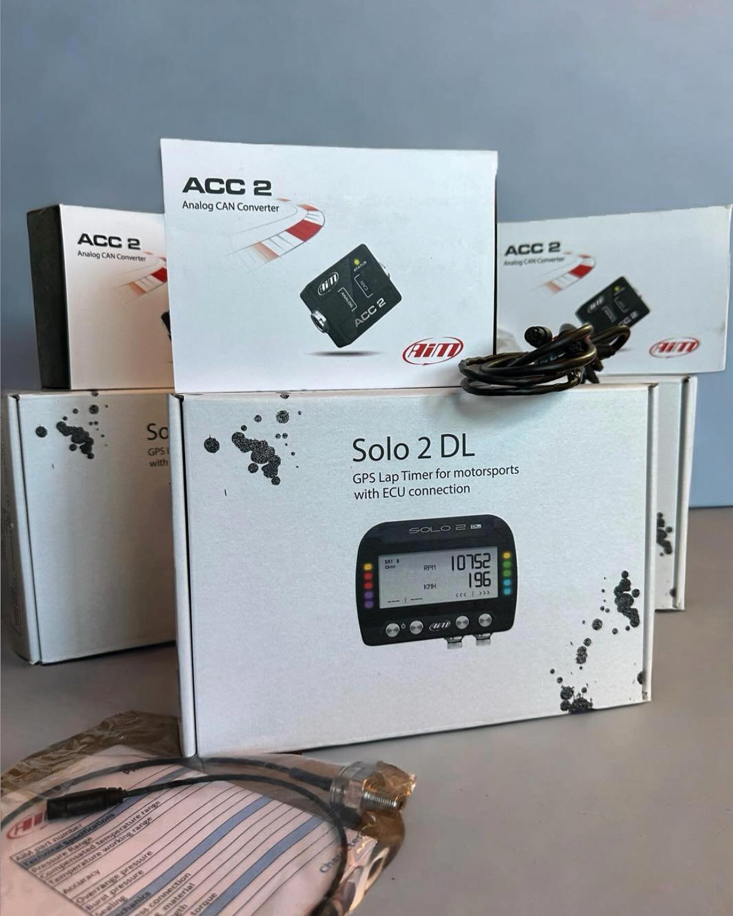 The Aim Solo 2 DL Motorcycle Plug & Play Data Logging Kit