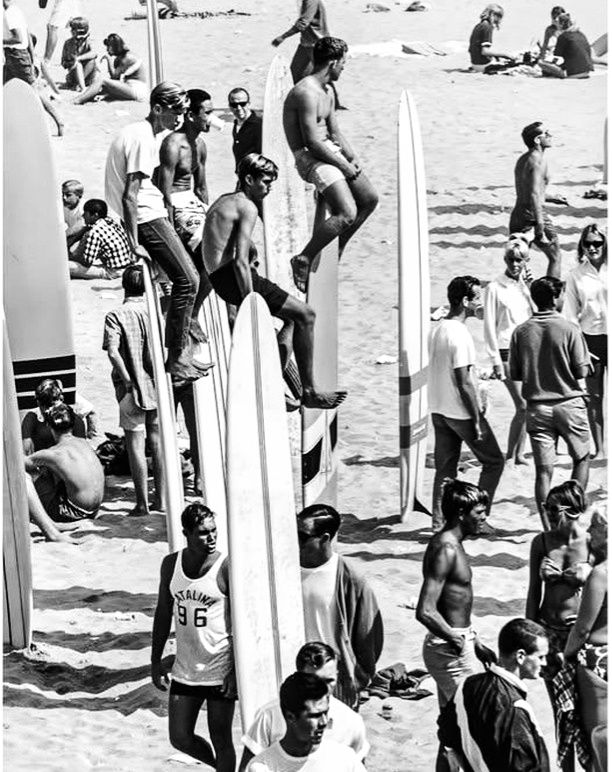 Surfing in Santa Cruz, California, in the 1960s and 1970s