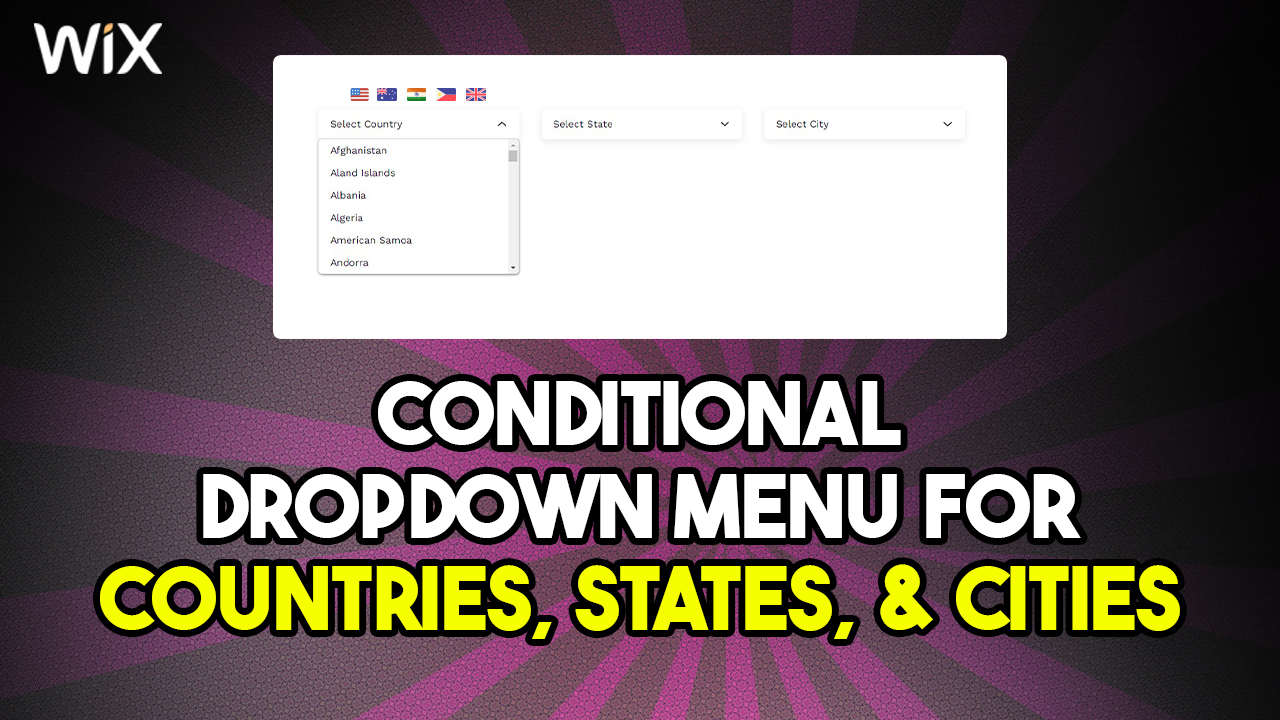 Wix - Learn how to create dynamic dropdown menus for country, state ...