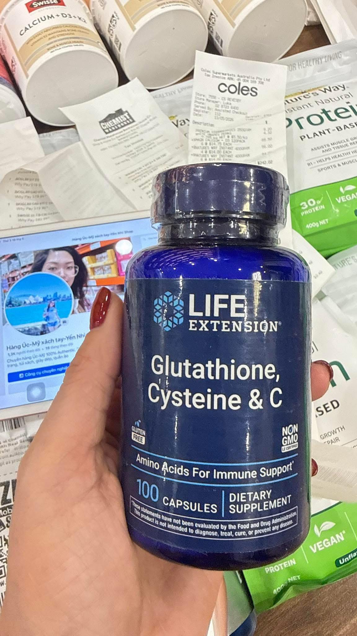 l-cysteine và glutathione 🆕 Hàng mới về 🌸🆕 💊 NOW Foods 500mg 100 viên – Date 2/31 🇺🇸 💫 Shop sẵn: #445K ✨ L-Cysteine là một amino acid có chứa lưu huỳnh, được cơ Cystine 500mg