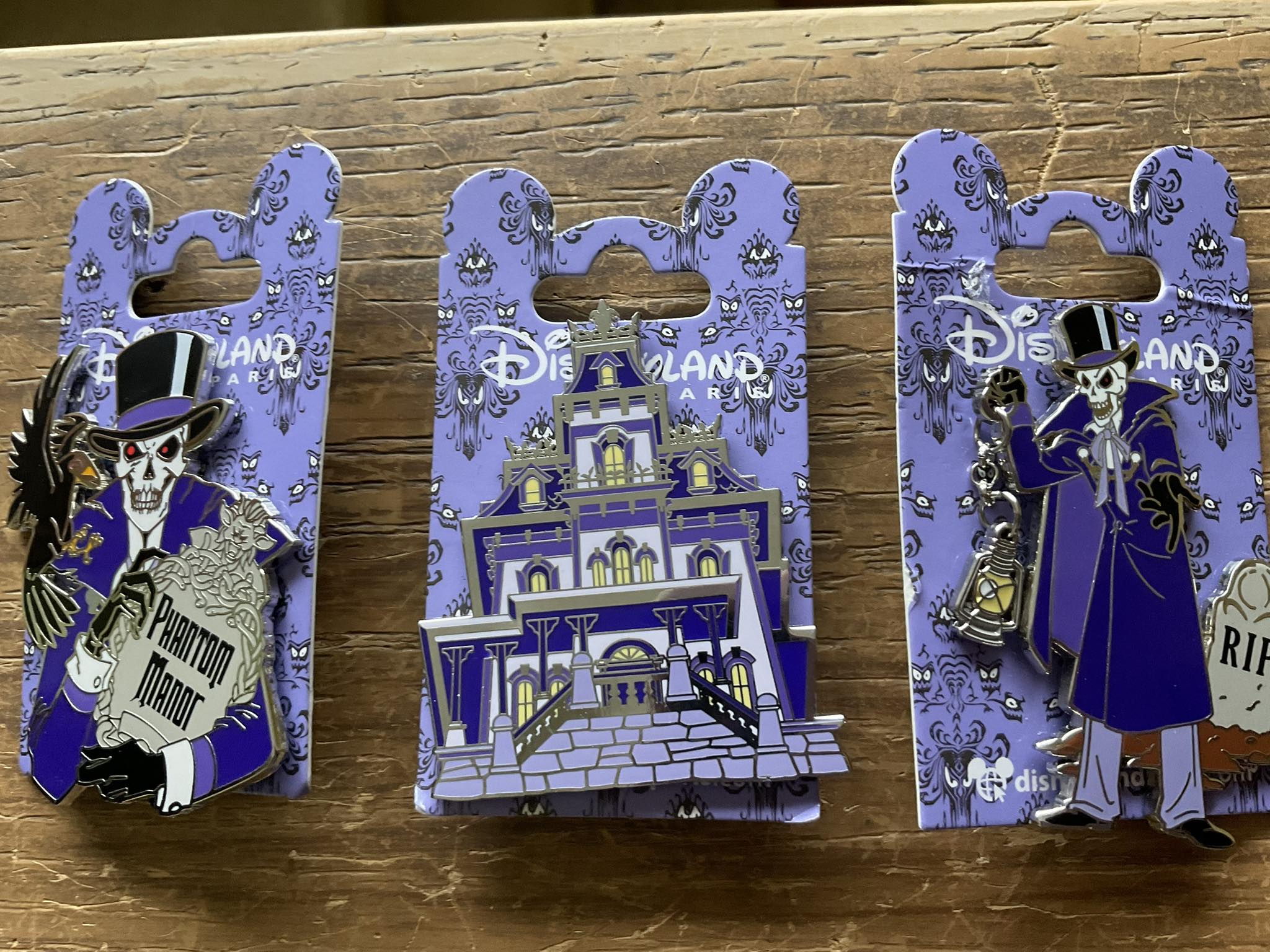 Phantom manor pins from Disneyland Paris