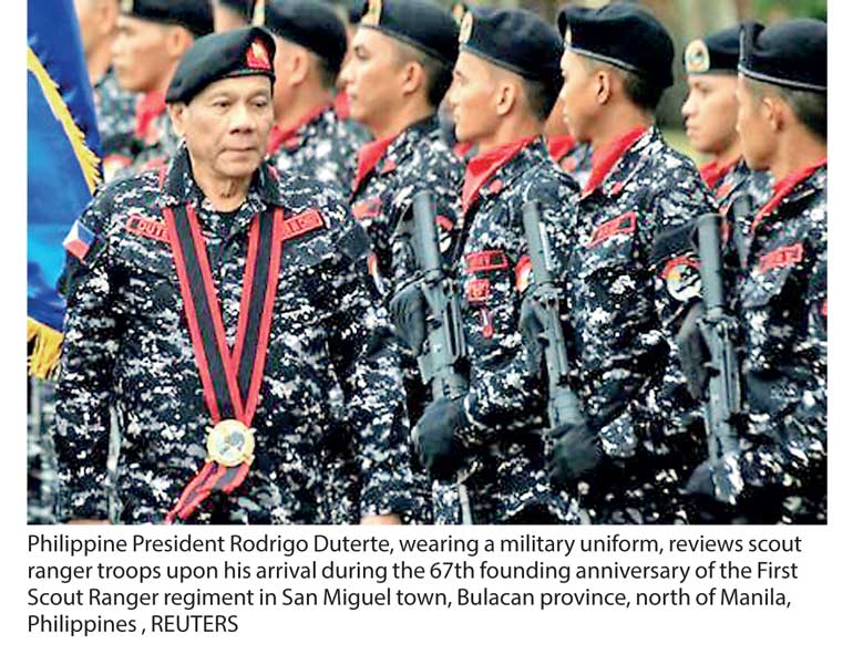 Philippine... - Training leadership skills and discipline
